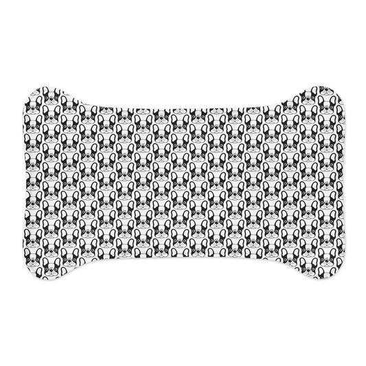 Frenchie Bulldog Pet Feeding Mats - Red