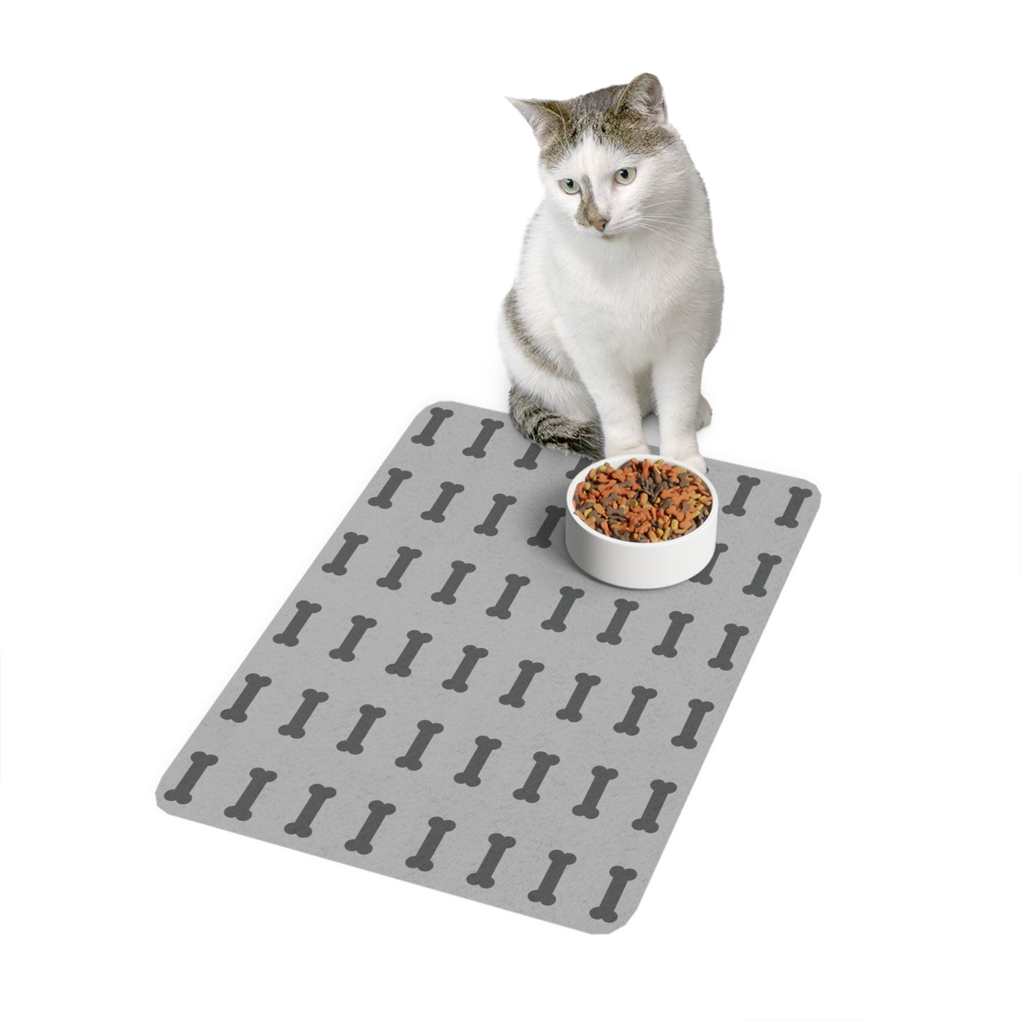 Bone Print Pet Food Mat (12x18)