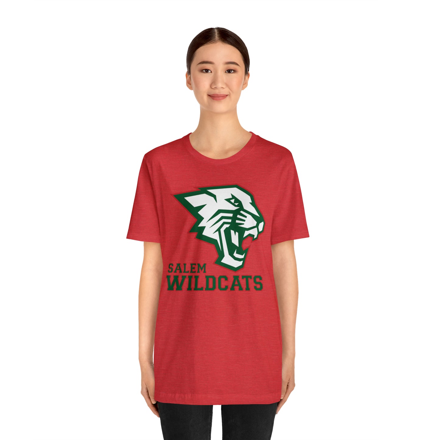 Salem Wildcats Jersey Short Sleeve Tee - Green Print