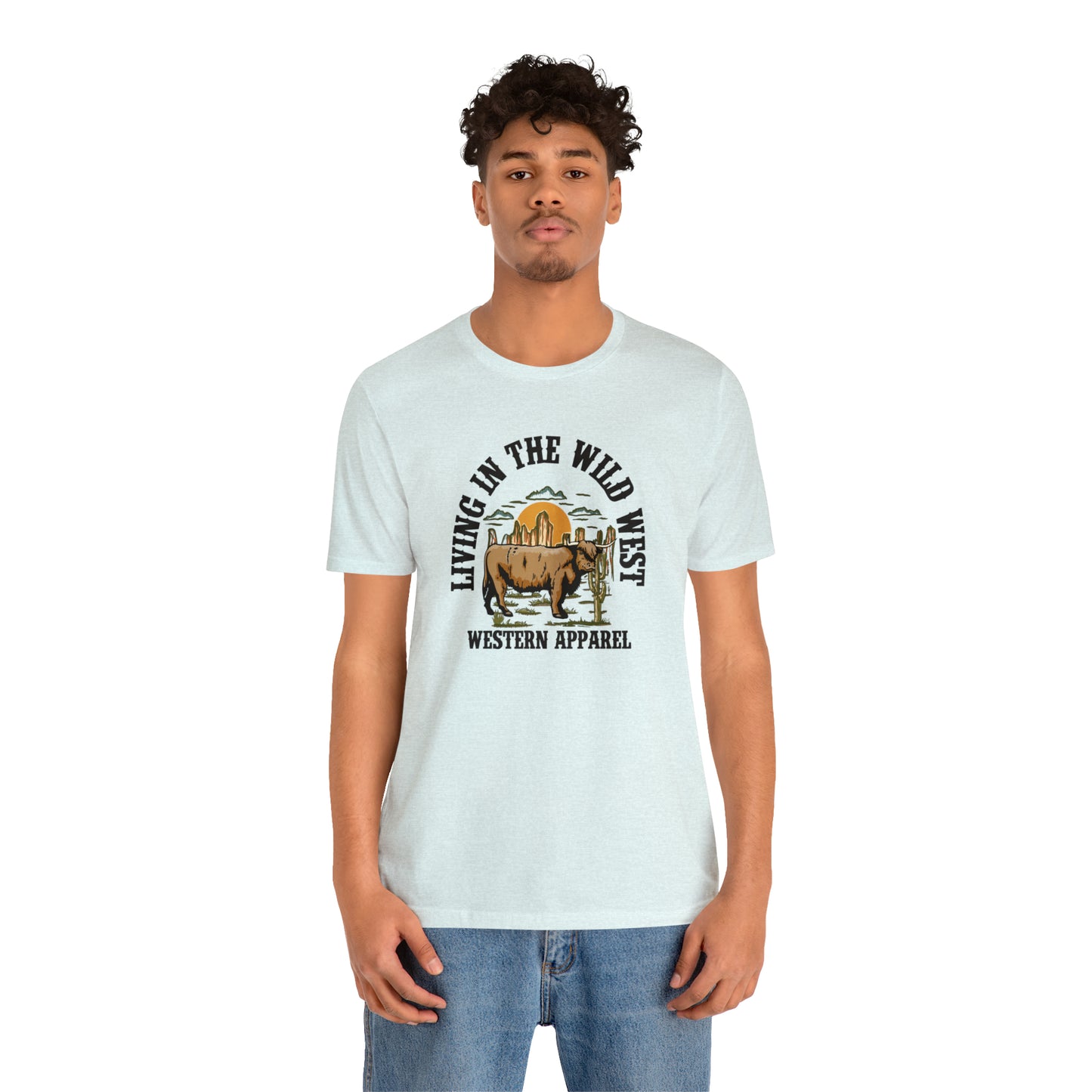 "Living in in the Wildwest" Unisex Jersey Short Sleeve Tee