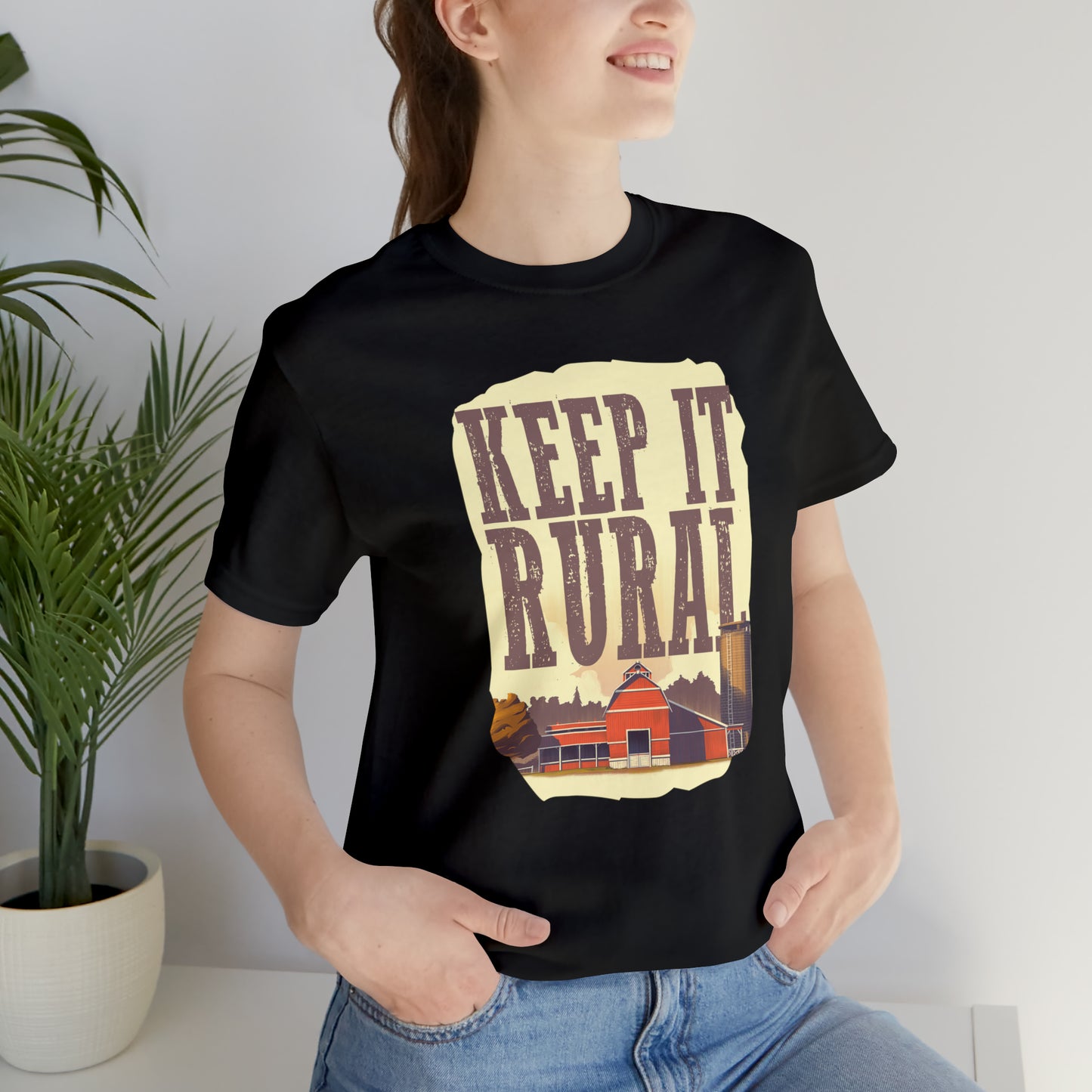 "Keep It Rural" Unisex Jersey Short Sleeve Tee