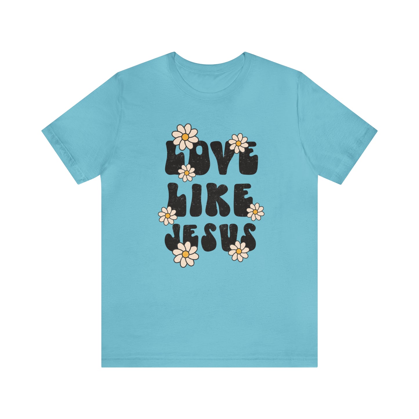 Distressed Daisy Love Like Jesus T-Shirt