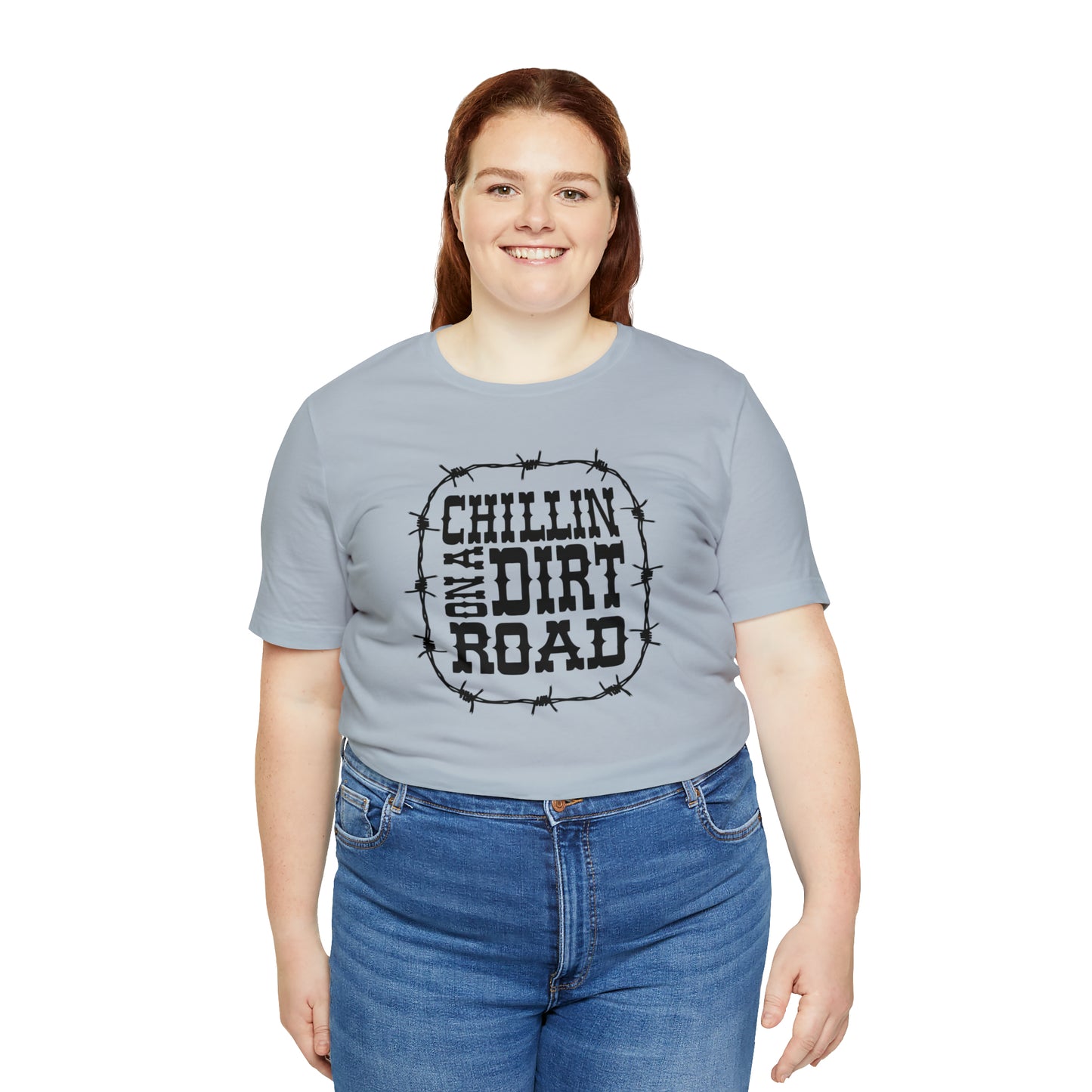 "Chillin' on a Dirt Road" Unisex Jersey Short Sleeve Tee