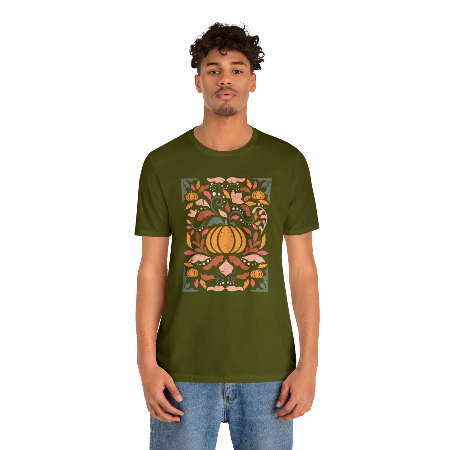 Distressed Boho Fall Floral Mural T-Shirt