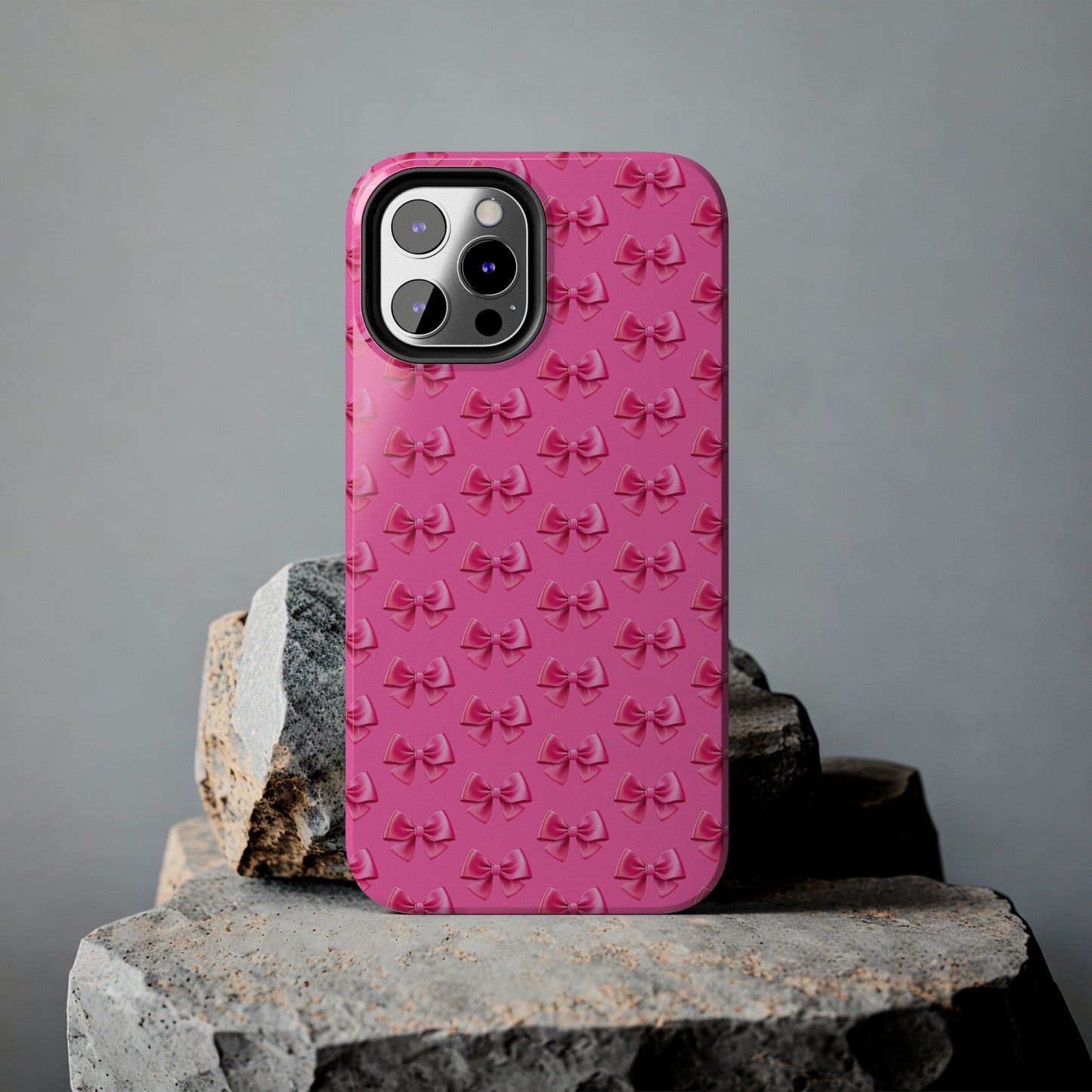 Barbie Pink Bows Themed Tough Phone Cases