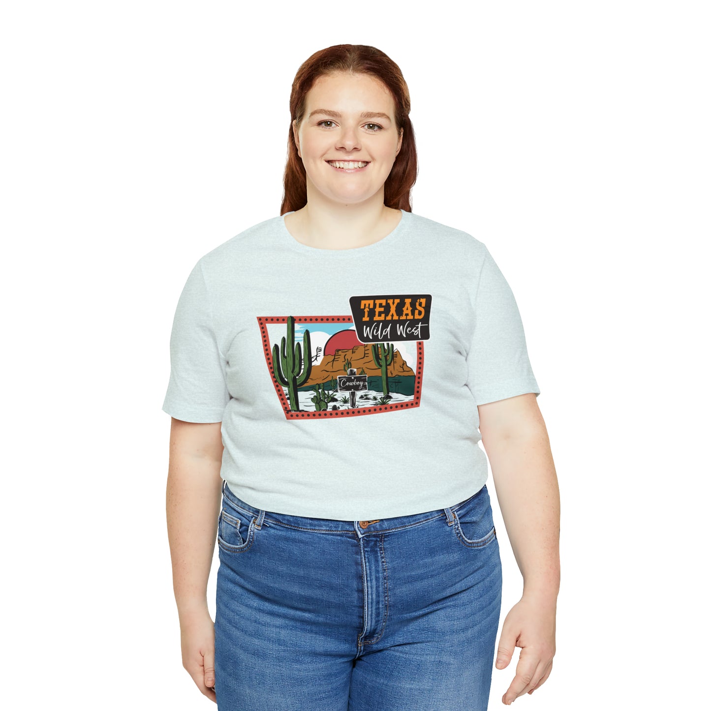 Texas Wild West Unisex Jersey Short Sleeve Tees