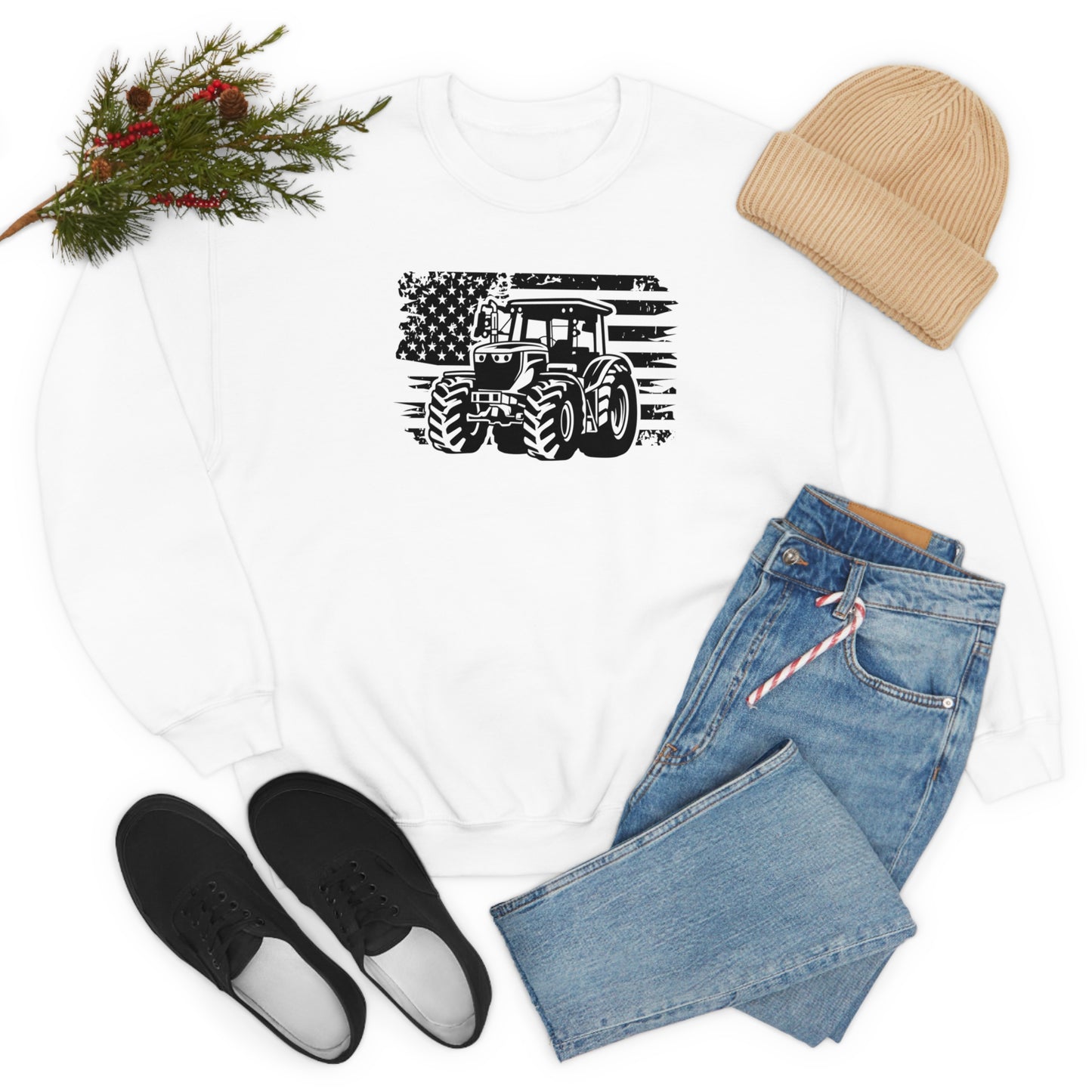 "American Tractor" - Unisex Heavy Blend™ Crewneck Sweatshirt