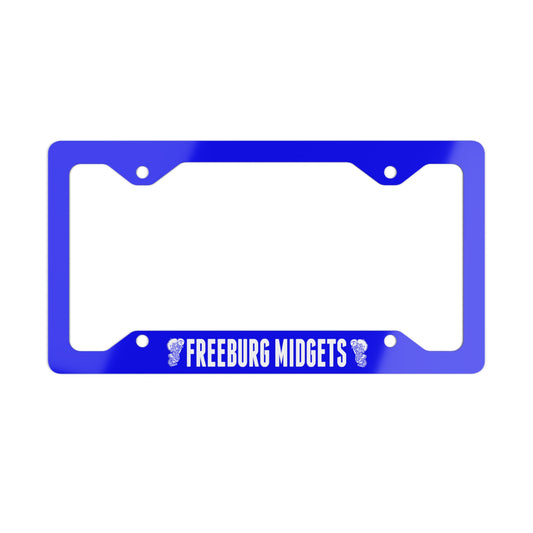 Freeburg Midgets Metal License Plate Frame - Royal