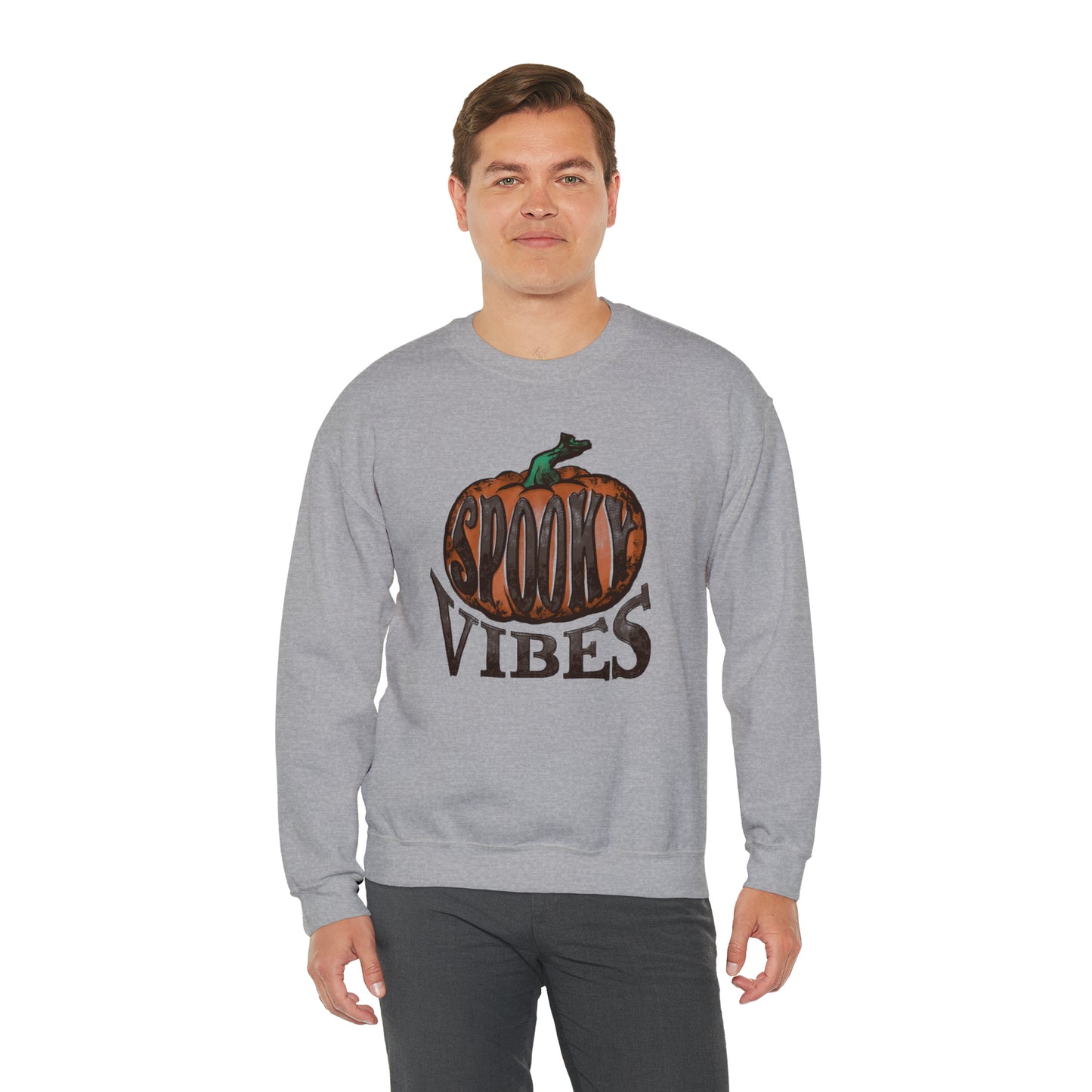 Spooky Vibes Fall Halloween Unisex Heavy Blend™ Crewneck Sweatshirt