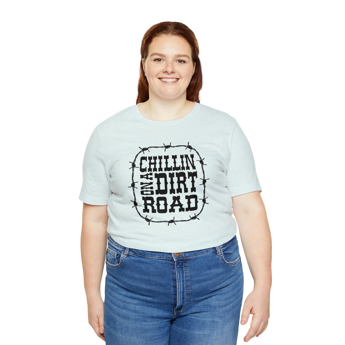 "Chillin' on a Dirt Road" Unisex Jersey Short Sleeve Tee