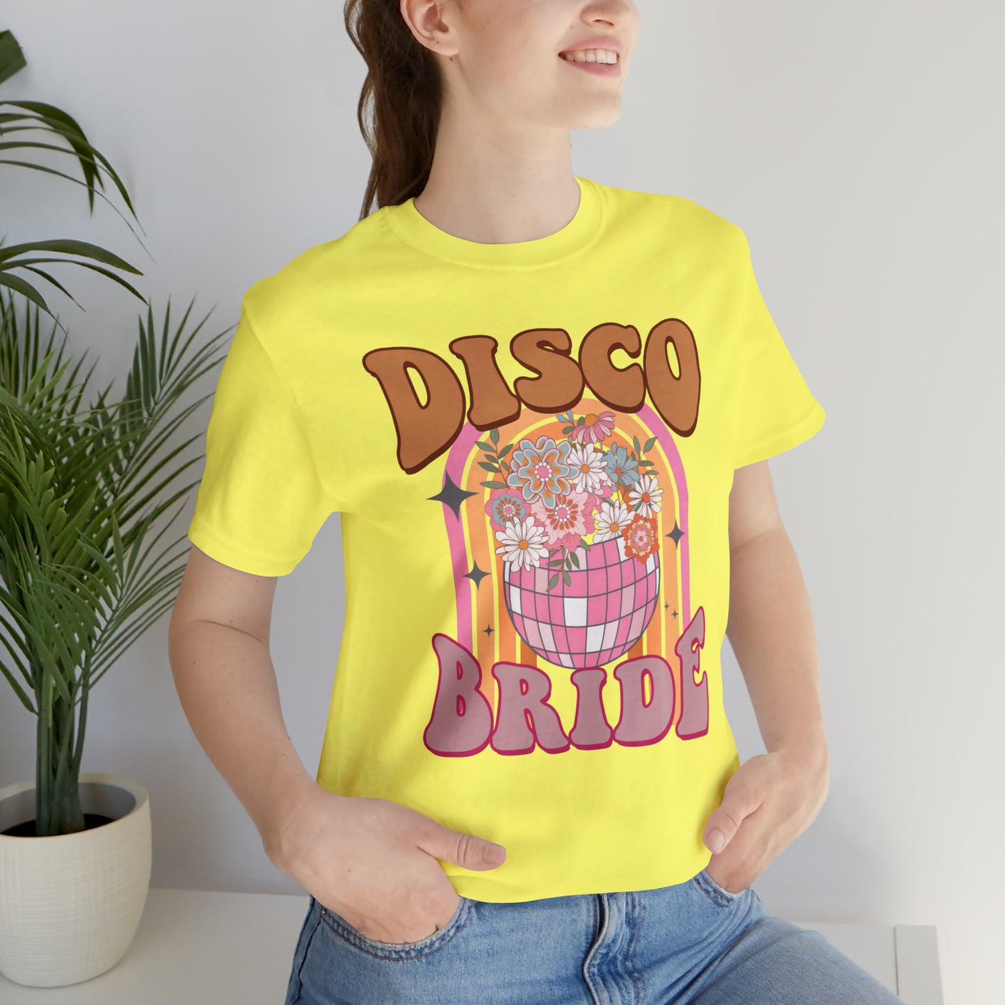 Retro Disco Bride Mirror Ball T-Shirt