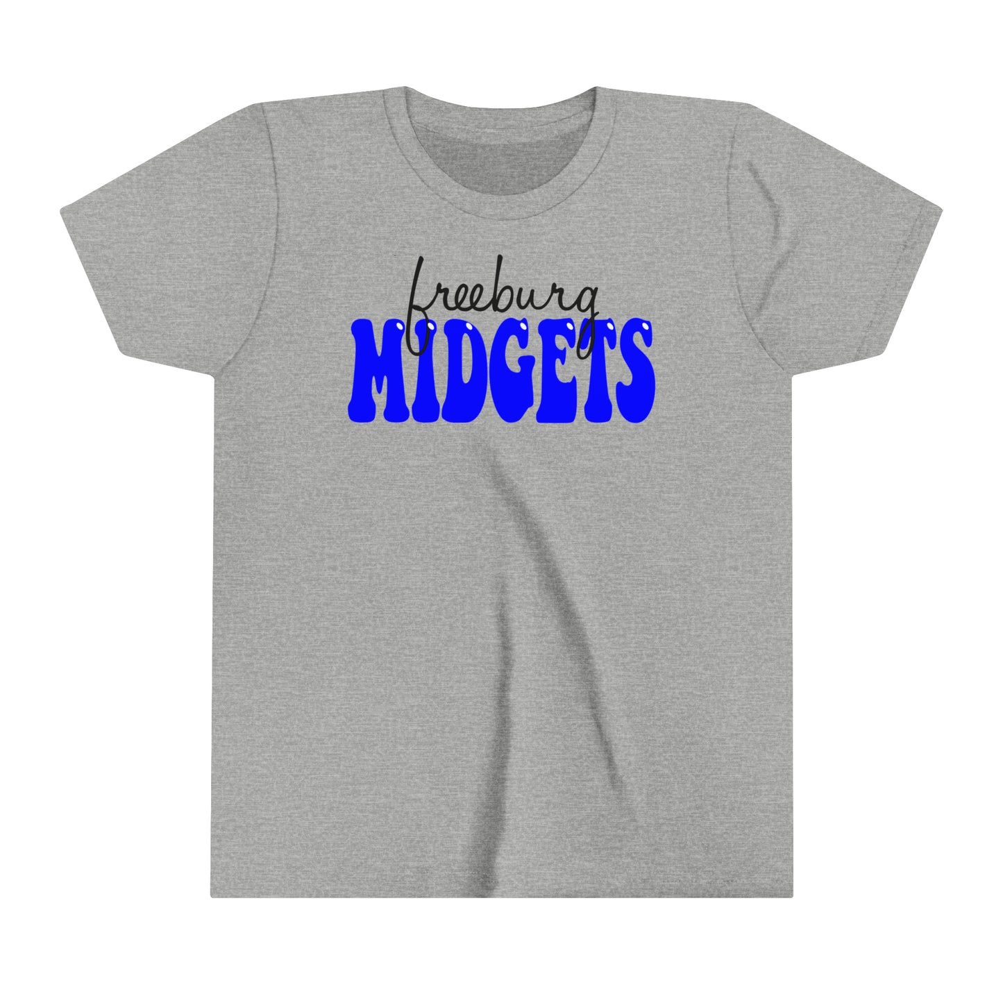 YOUTH Freeburg Midgets Cursive Bubble Logo - Short Sleeve Tee