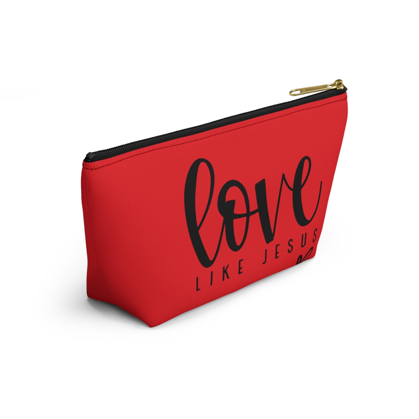 Love Like Jesus Accessory Pouch w T-bottom