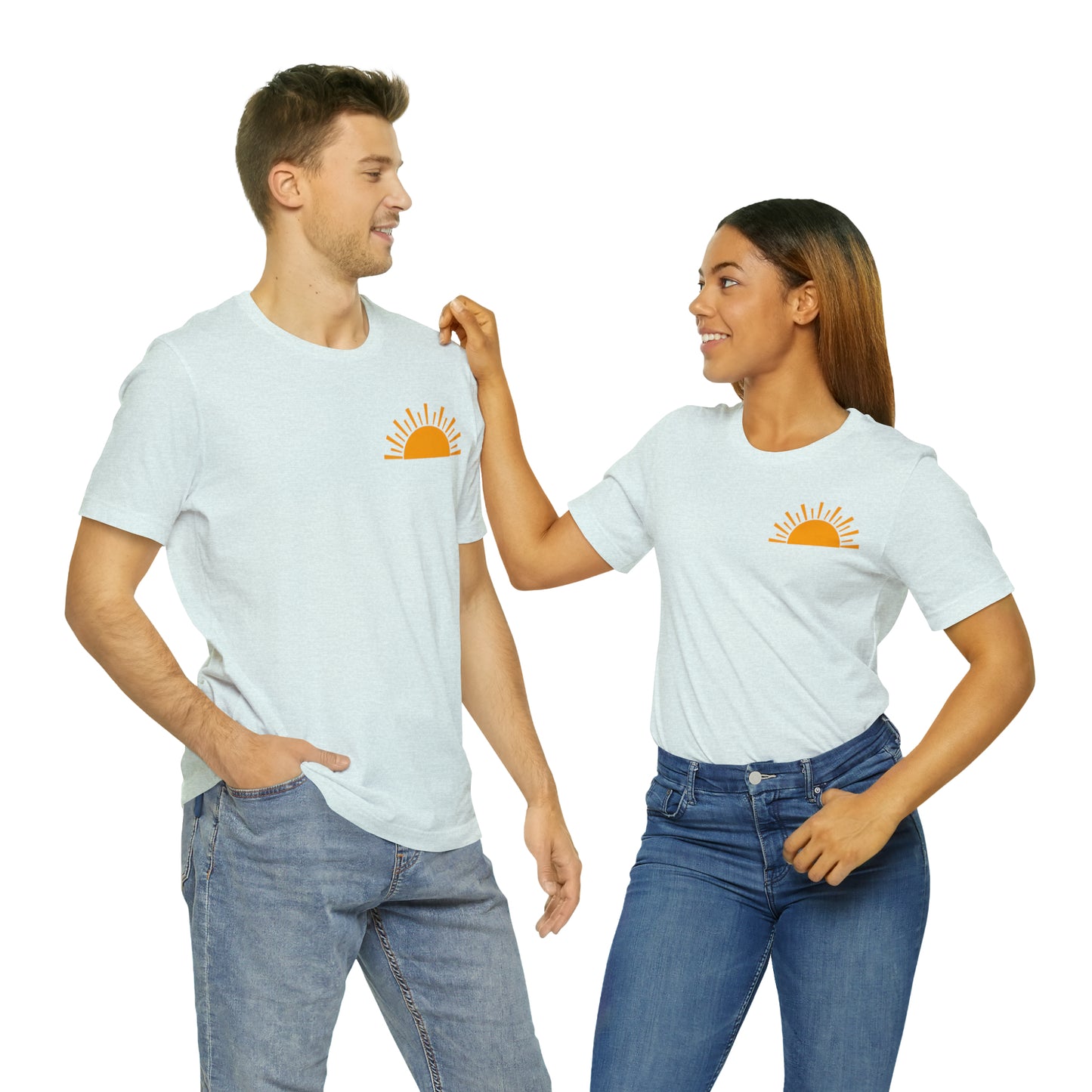 "Sunshine on My Mind"  (Front and Back Design)  Unisex Jersey Short Sleeve Tee