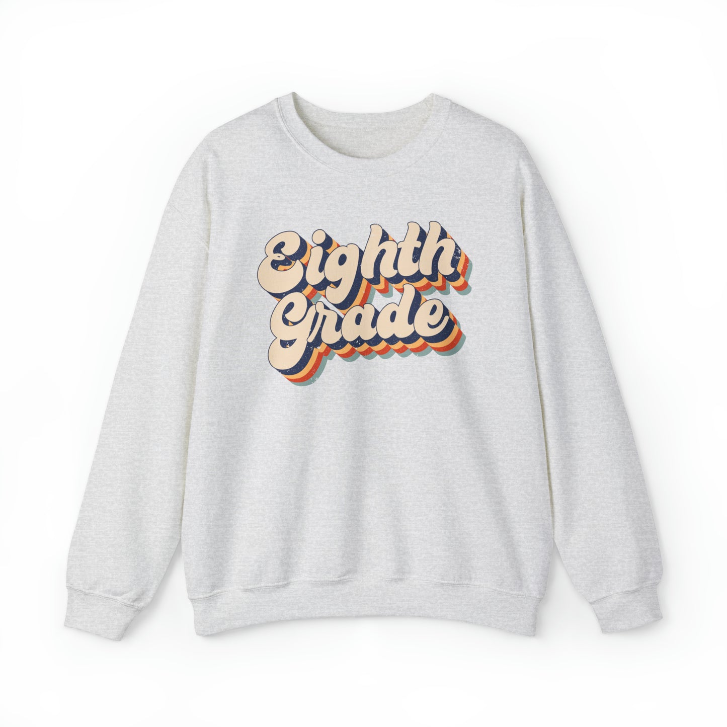 Retro Eighth Grade Unisex Heavy Blend™ Crewneck Sweatshirt