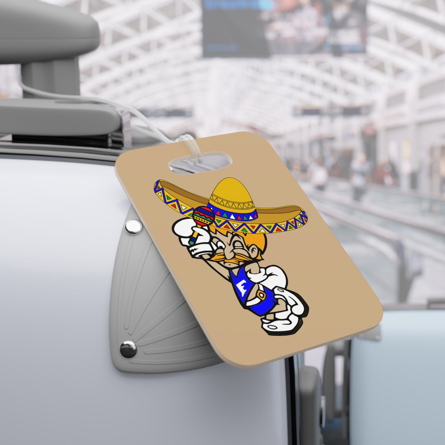 Sombrero Midget Luggage Tags - Tan