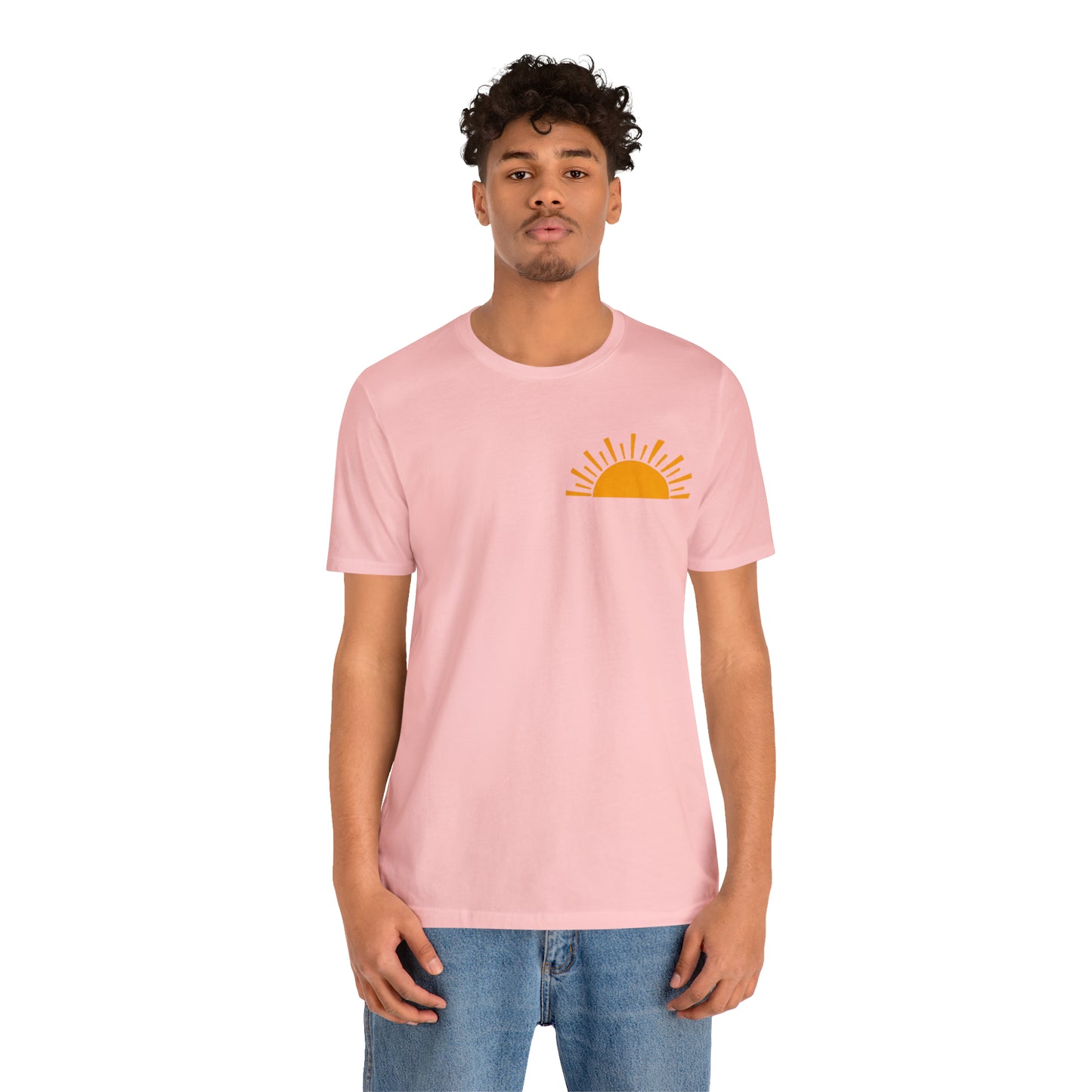 "Sunshine on My Mind"  (Front and Back Design)  Unisex Jersey Short Sleeve Tee