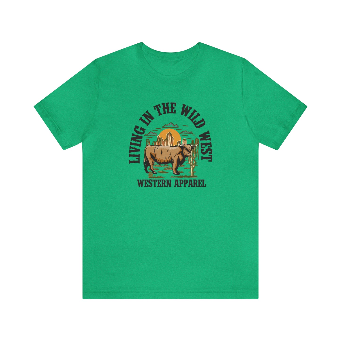 "Living in in the Wildwest" Unisex Jersey Short Sleeve Tee