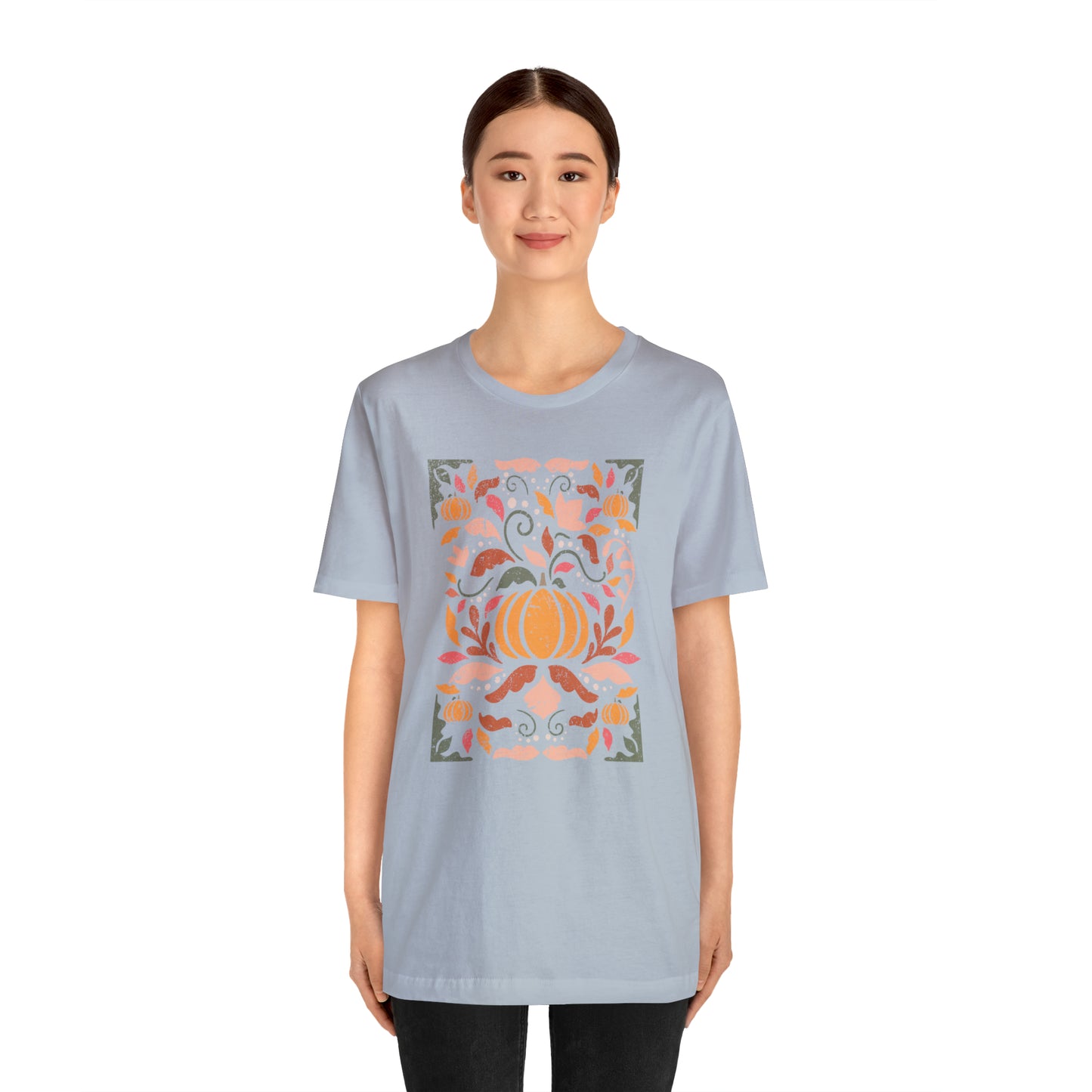 Distressed Boho Fall Floral Mural T-Shirt