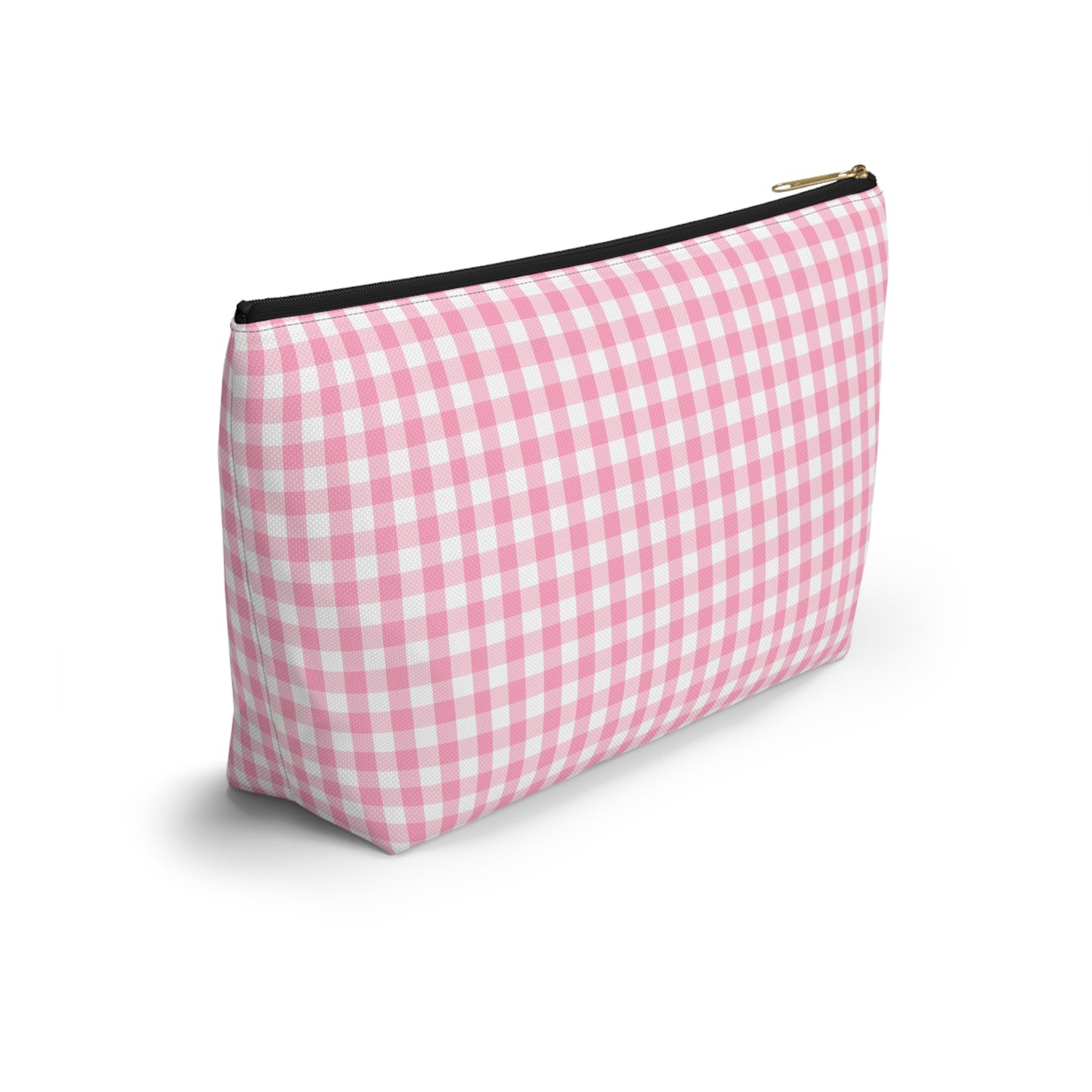 Dolly Portrait Pink Checkerboard Accessory Pouch w T-bottom