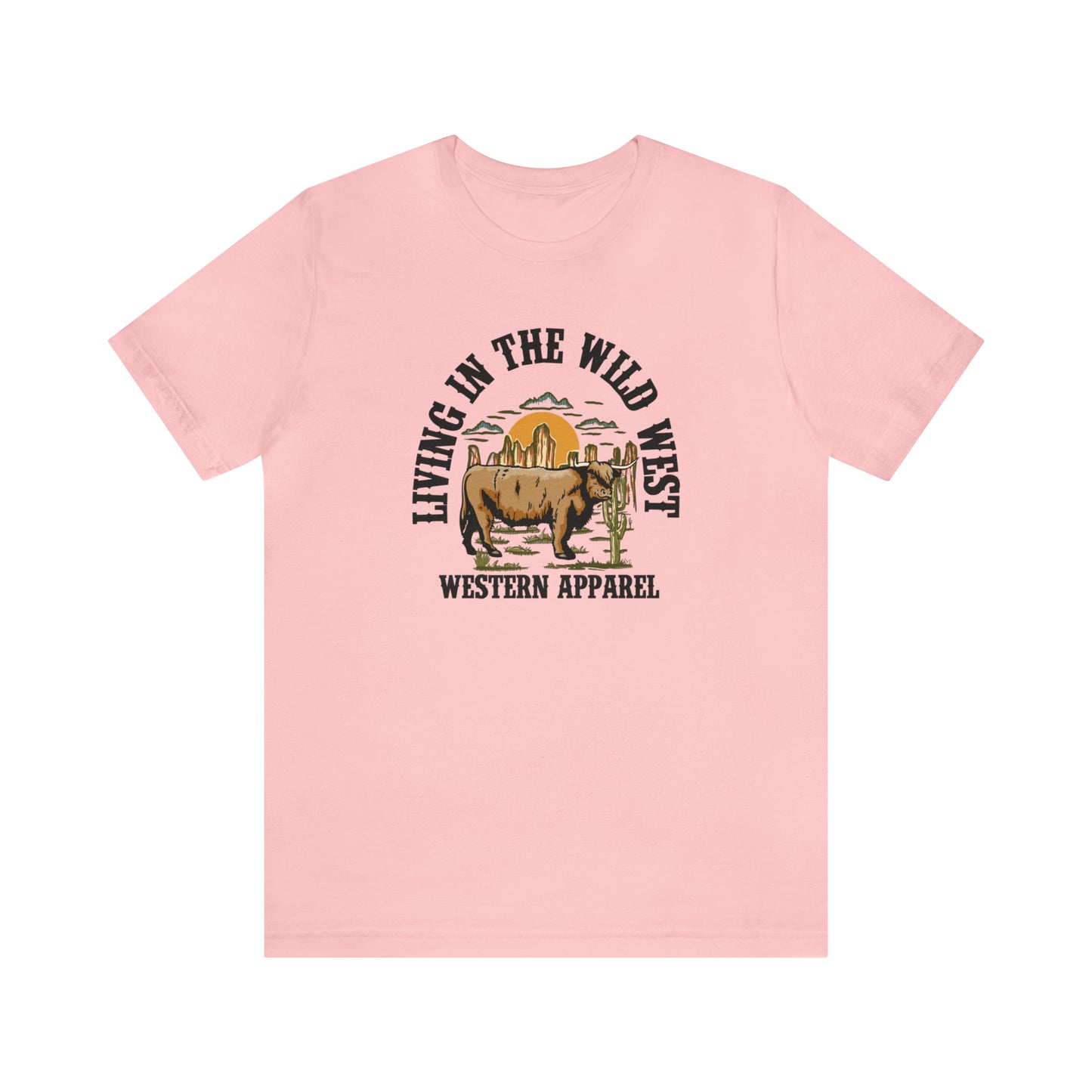 "Living in in the Wildwest" Unisex Jersey Short Sleeve Tee