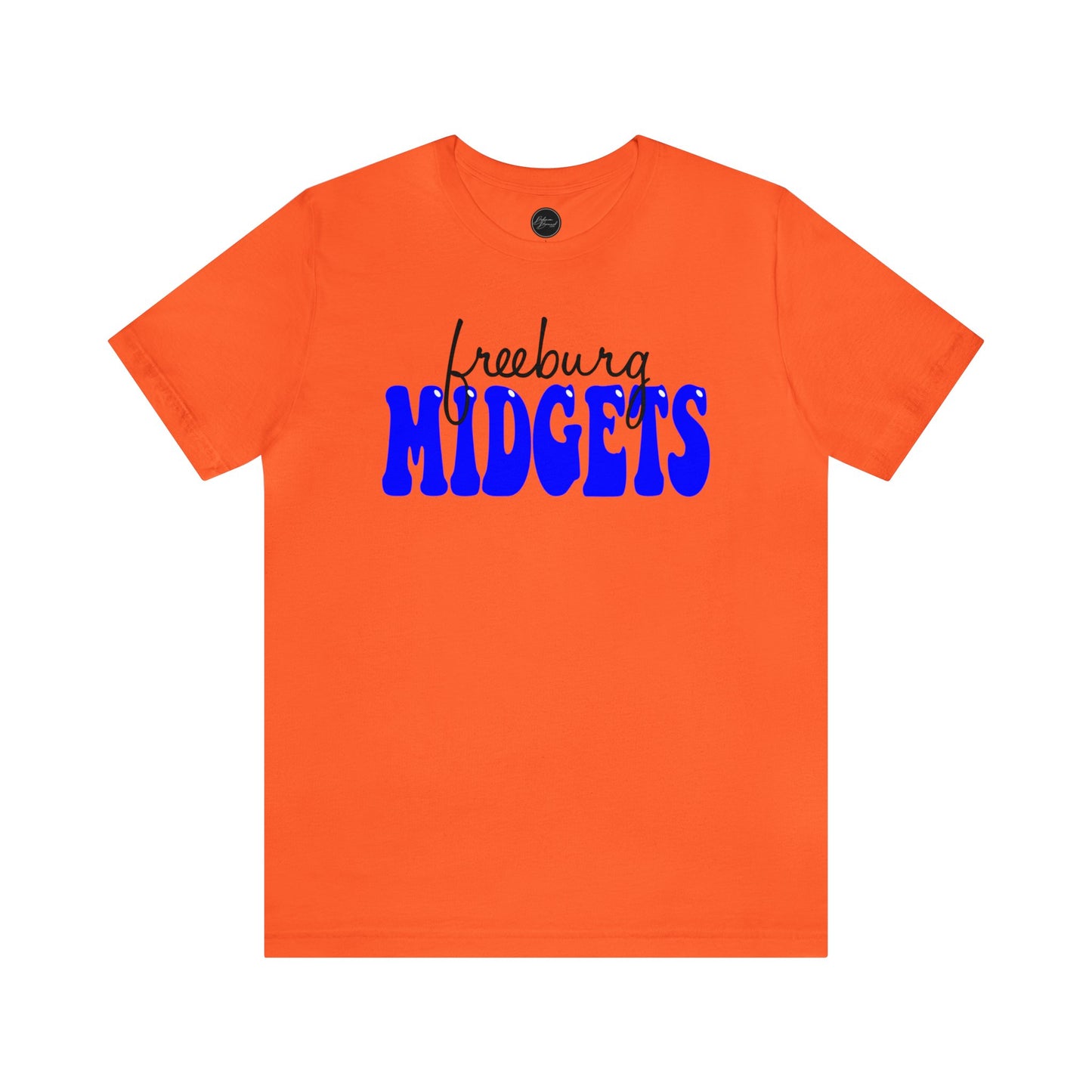 Freeburg Midgets Cursive Bubble Logo Bella Jersey Short Sleeve Tee (Unisex)