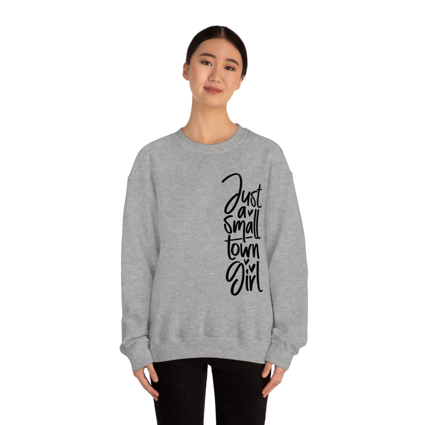 "Just a Small Town Girl" - Unisex Heavy Blend™ Crewneck Sweatshirt