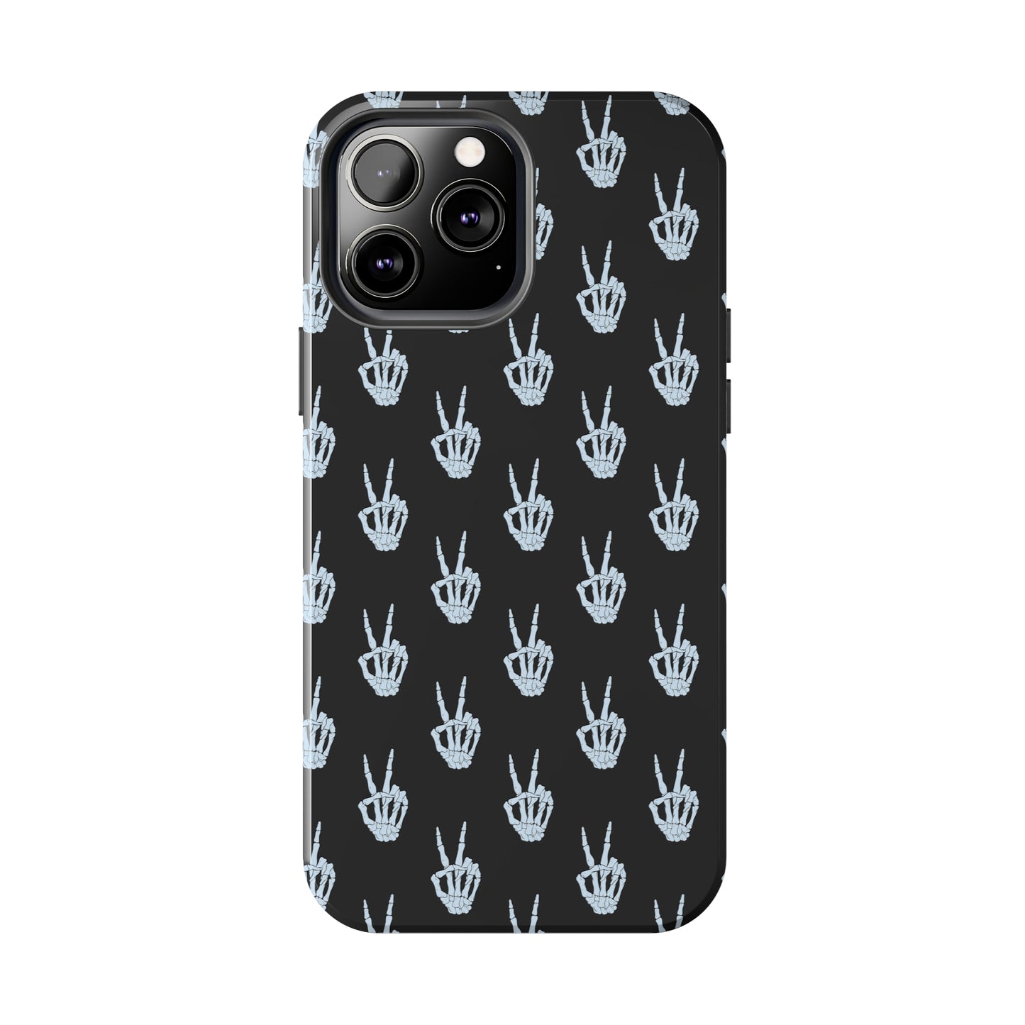 Skeleton Hand Peace Sign Tough Phone Cases