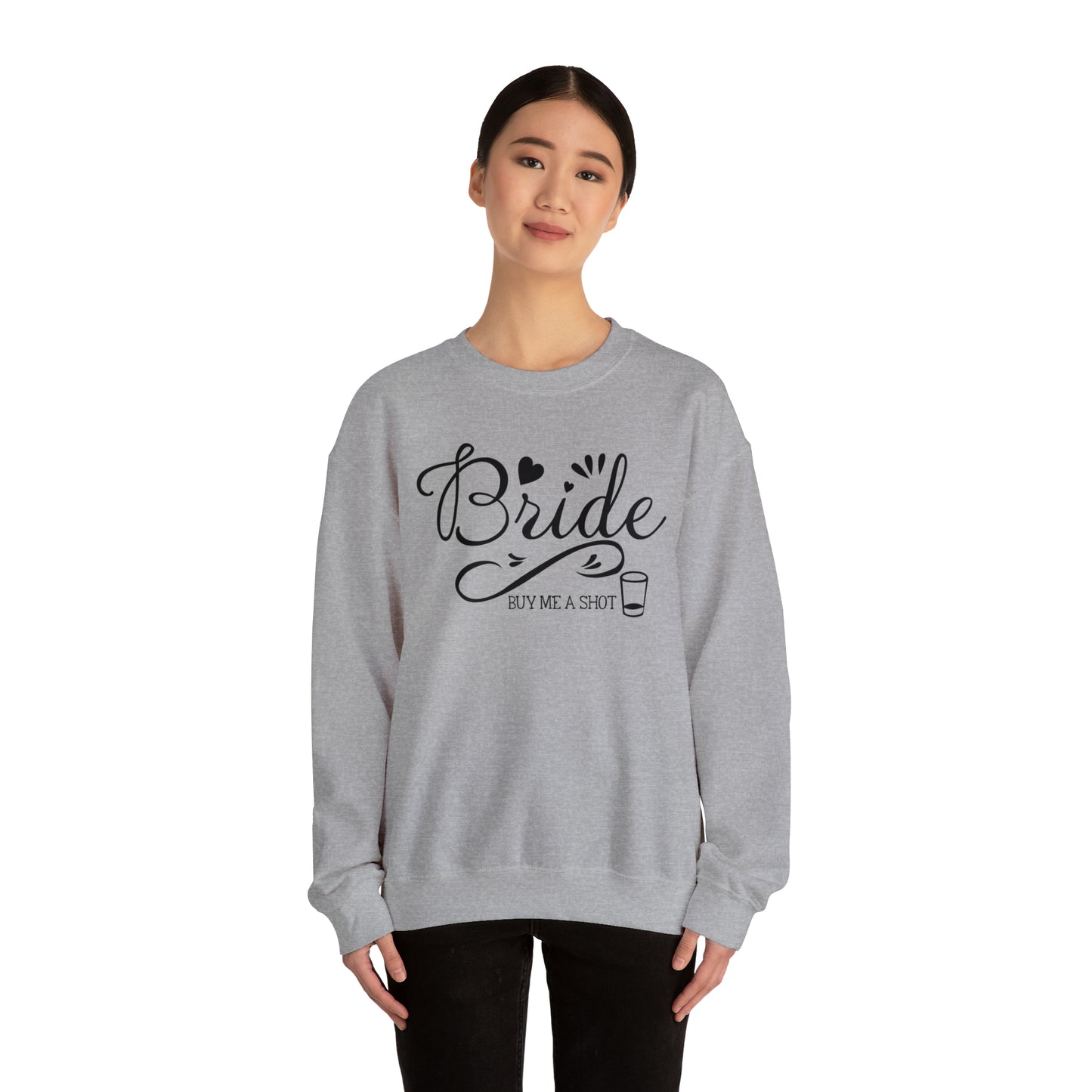 Bride Buy Me a Shot Unisex Heavy Blend™ Crewneck Sweatshirt