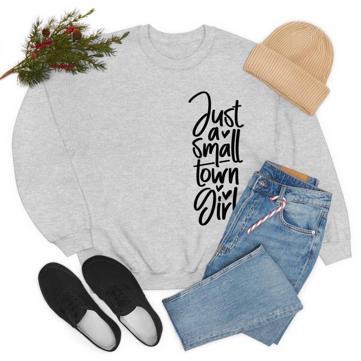 "Just a Small Town Girl" - Unisex Heavy Blend™ Crewneck Sweatshirt