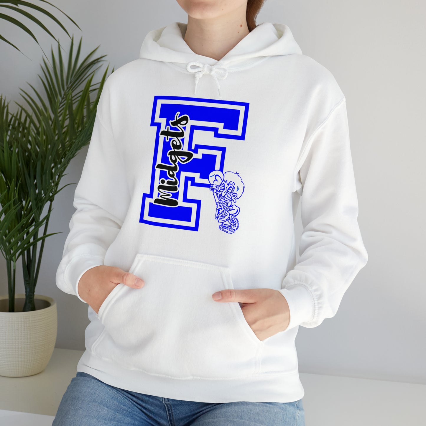 Give Me an F - Freeburg Midgets Logo Design Hooded Sweatshirt