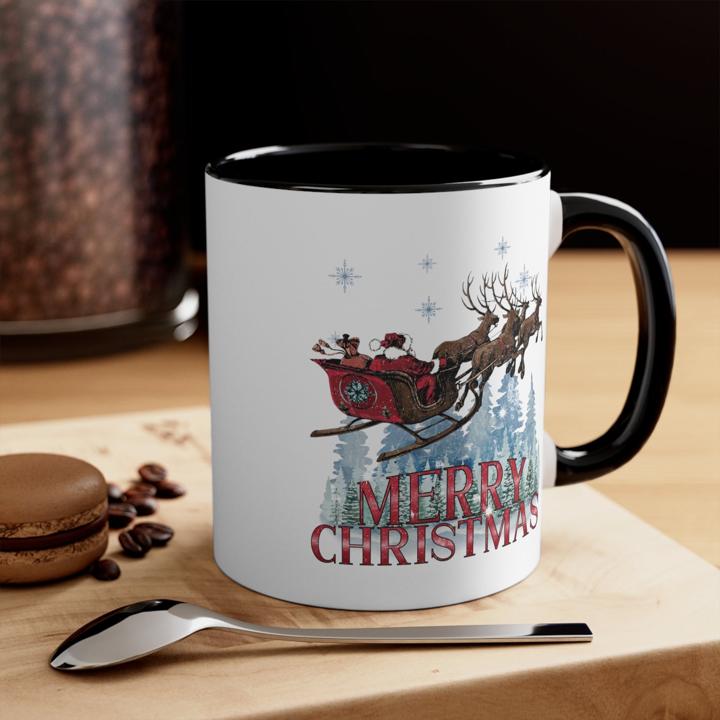 Merry Christmas Mug Accent Coffee Mug, 11oz