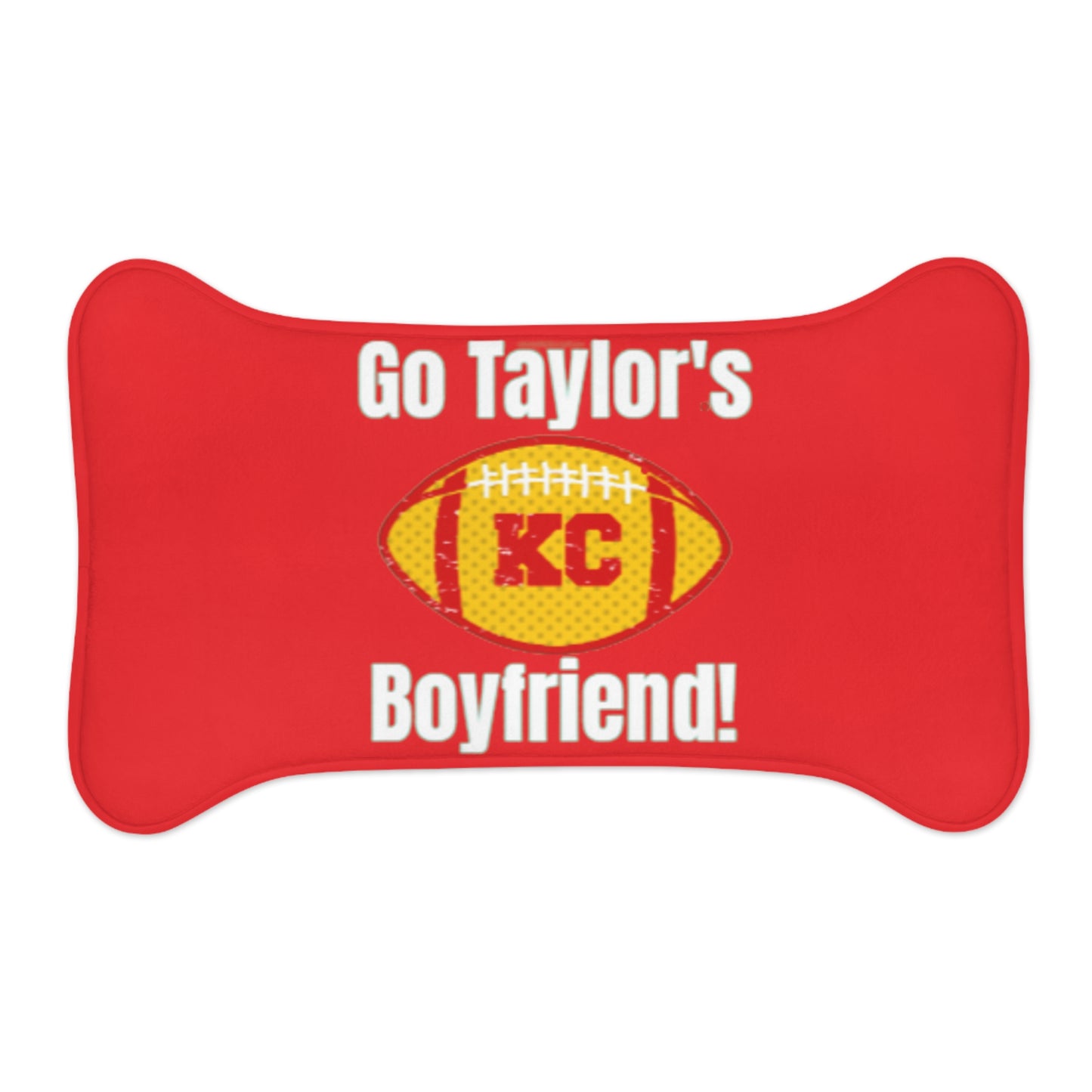 Go Taylor's Boyfriend Pet Feeding Mats - Red