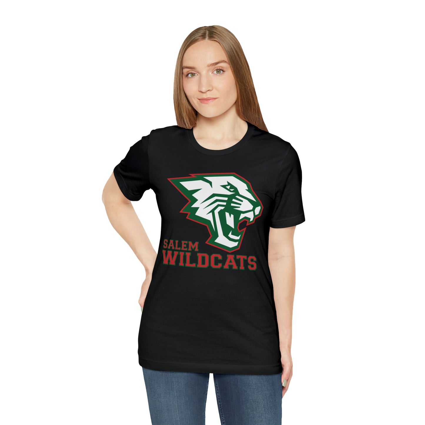 Salem Wildcats Jersey Short Sleeve Tee - Red Print