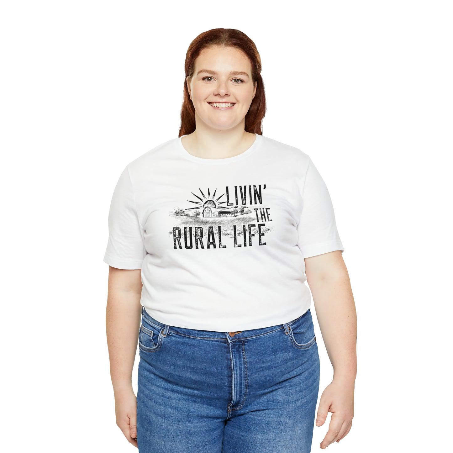 "Livin' the Rural Life" Unisex Jersey Short Sleeve Tee