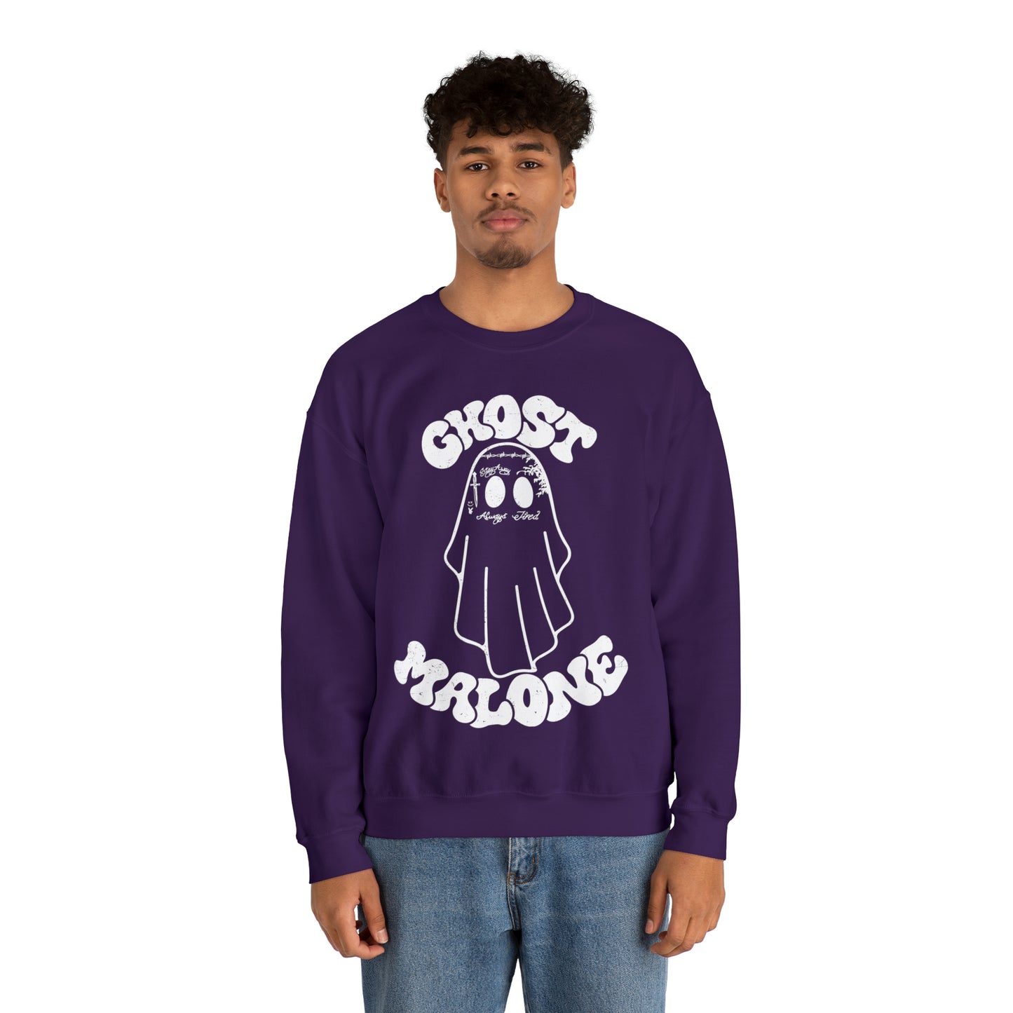 Ghost Malone Halloween Heavy Blend™ Crewneck Sweatshirt