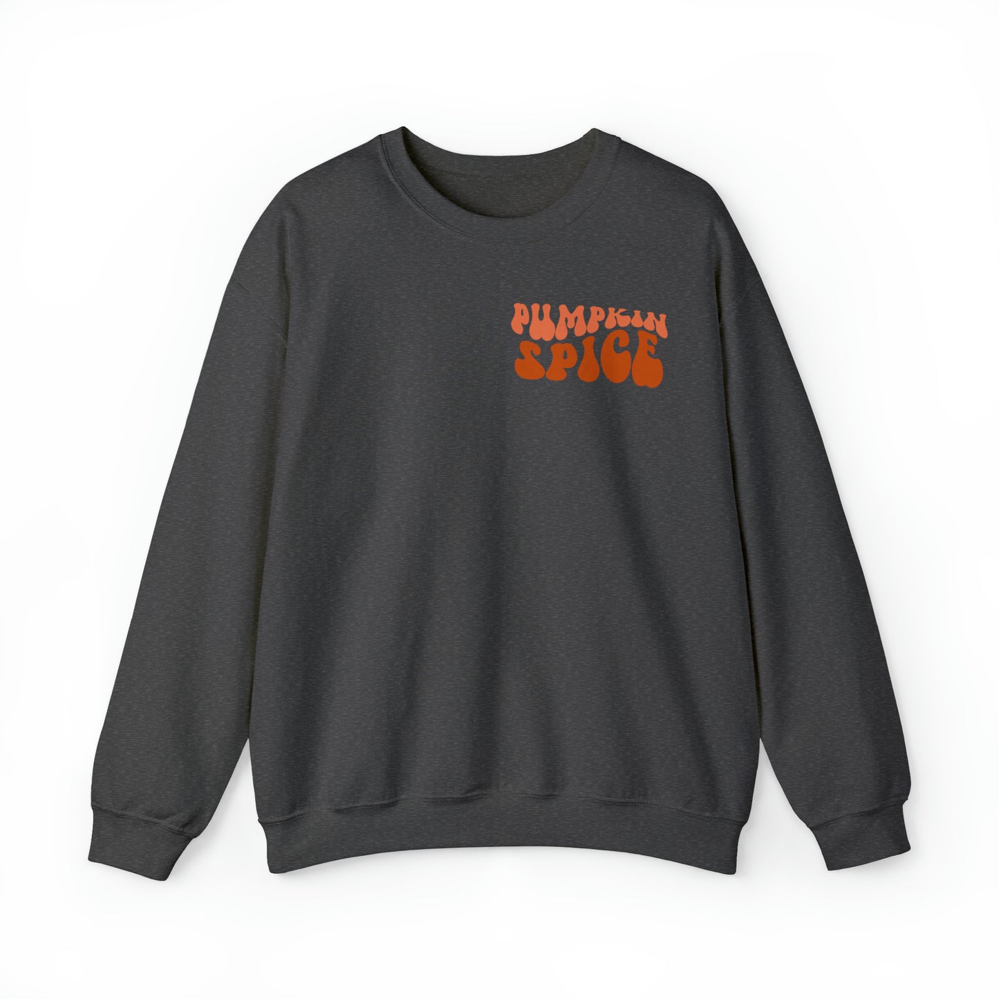 Pumpkin Spice and Chill (Front and Back) Design Heavy Blend™ Crewneck Sweatshirt