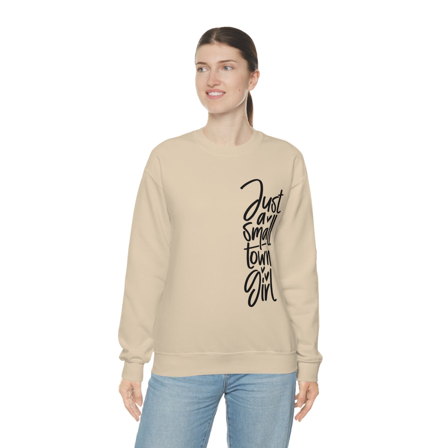 "Just a Small Town Girl" - Unisex Heavy Blend™ Crewneck Sweatshirt