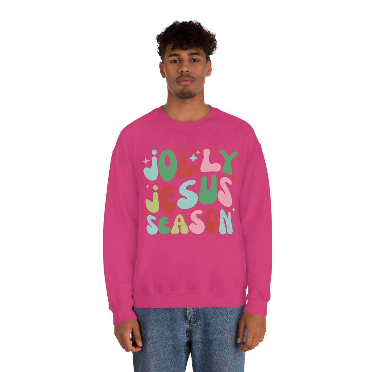 Jolly Jesus Season Heavyweight Crewneck Sweatshirt