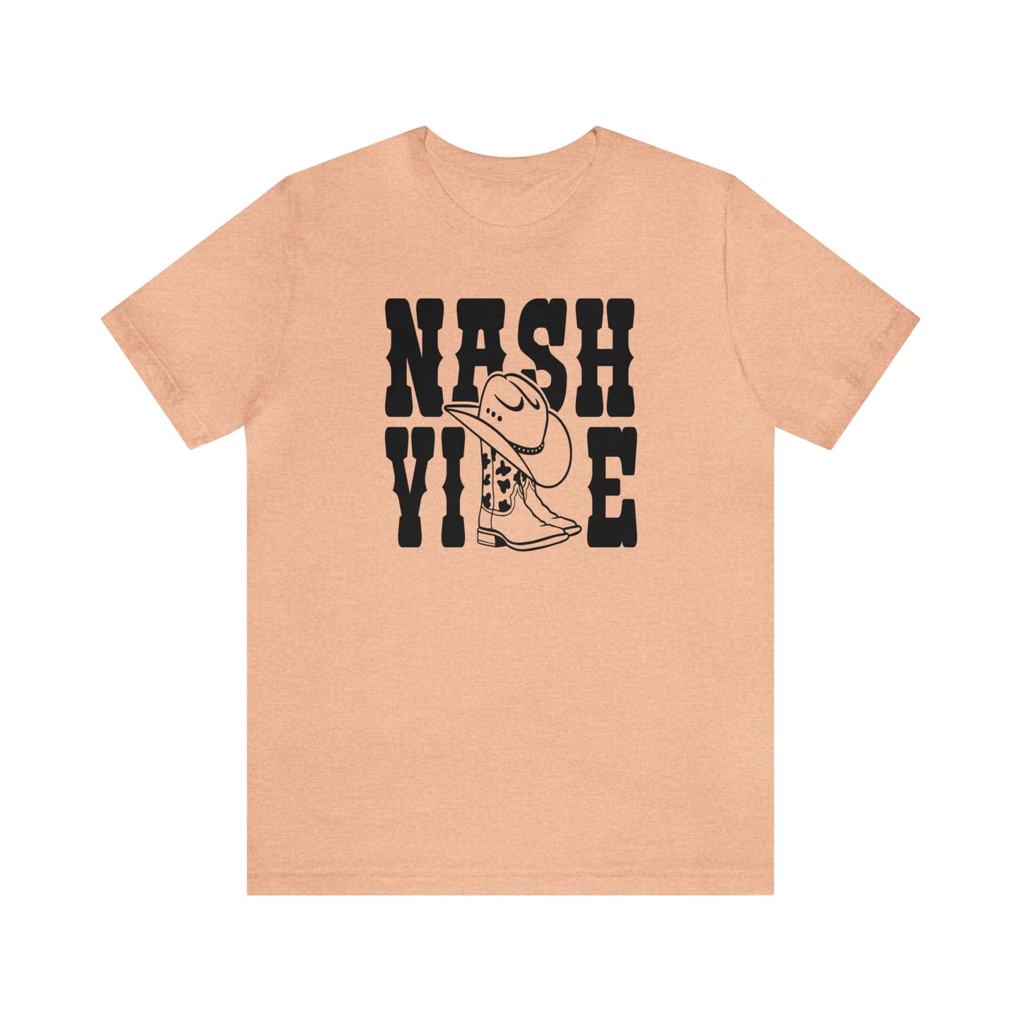 Nashville Country Shirts with Cowboy Boots as LL Unisex Jersey Short Sleeve Tee