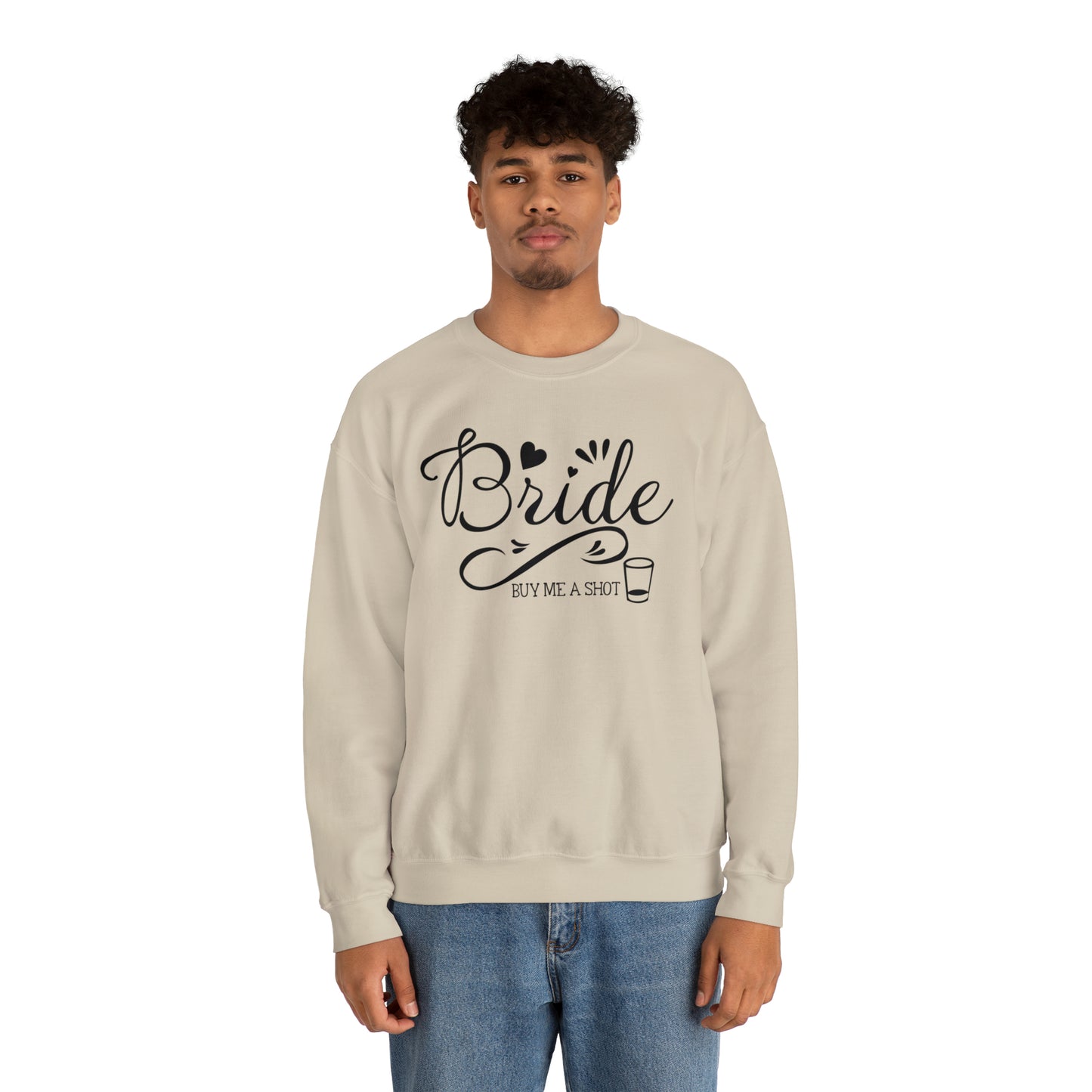 Bride Buy Me a Shot Unisex Heavy Blend™ Crewneck Sweatshirt