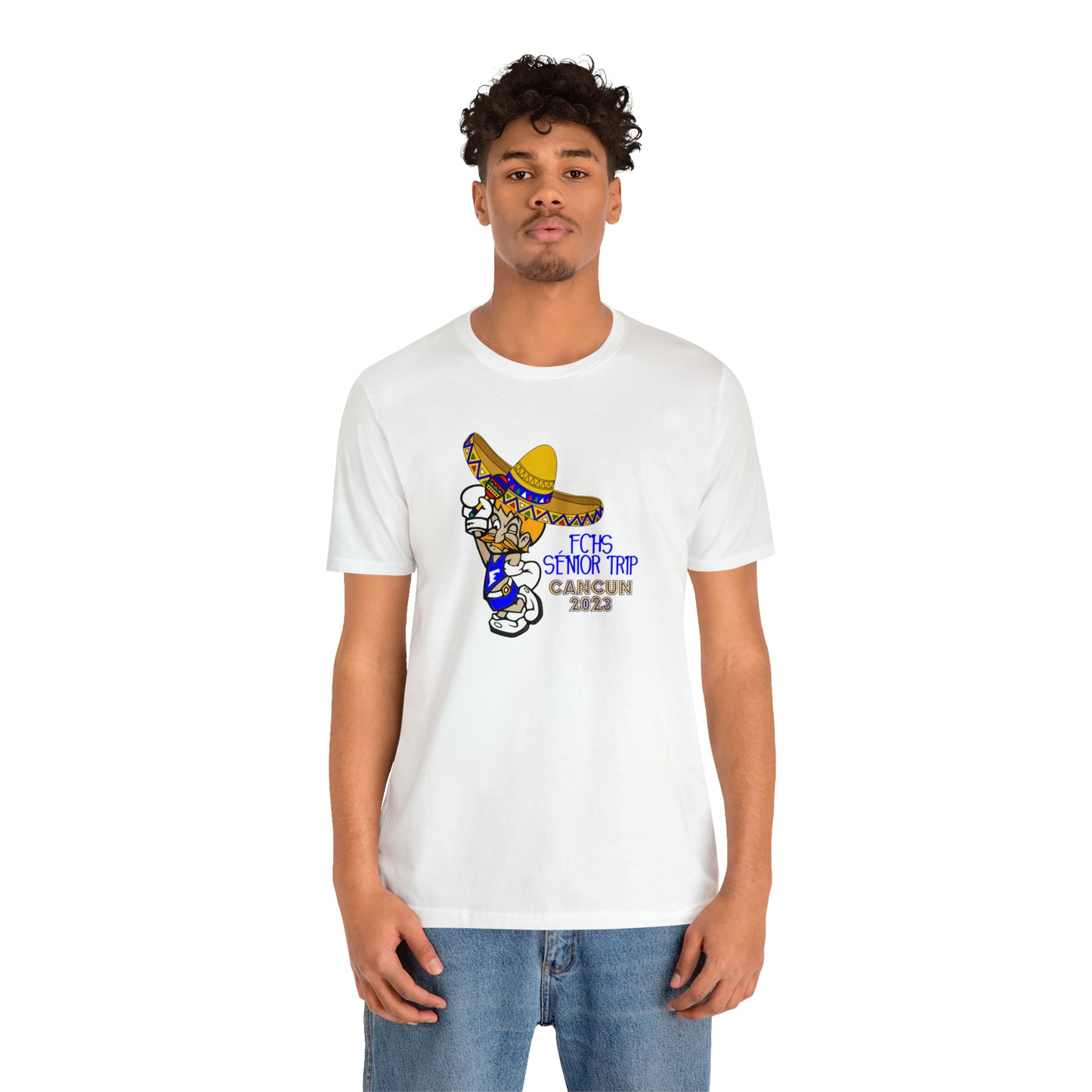 Sombrero Midget Senior Trip Cancun 2023 Unisex Jersey Short Sleeve Tee