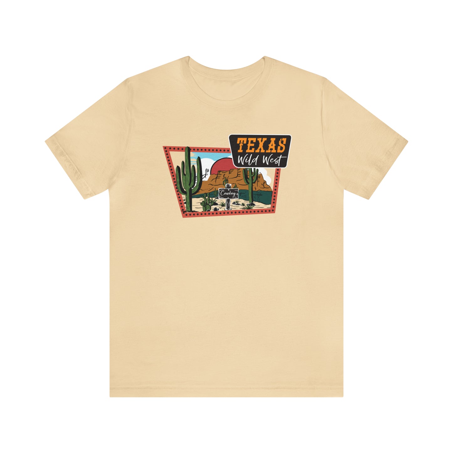 Texas Wild West Unisex Jersey Short Sleeve Tees