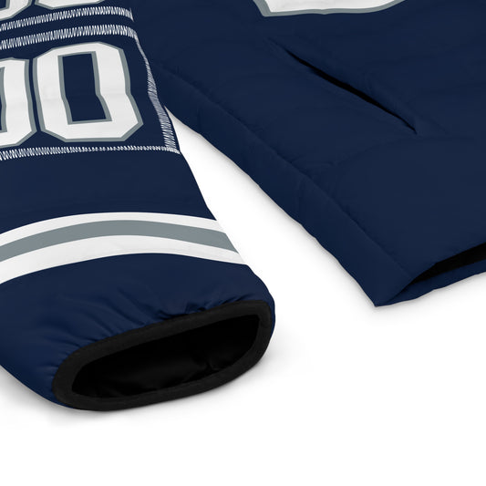Custom Dallas Game Day Men's Puffer Coat