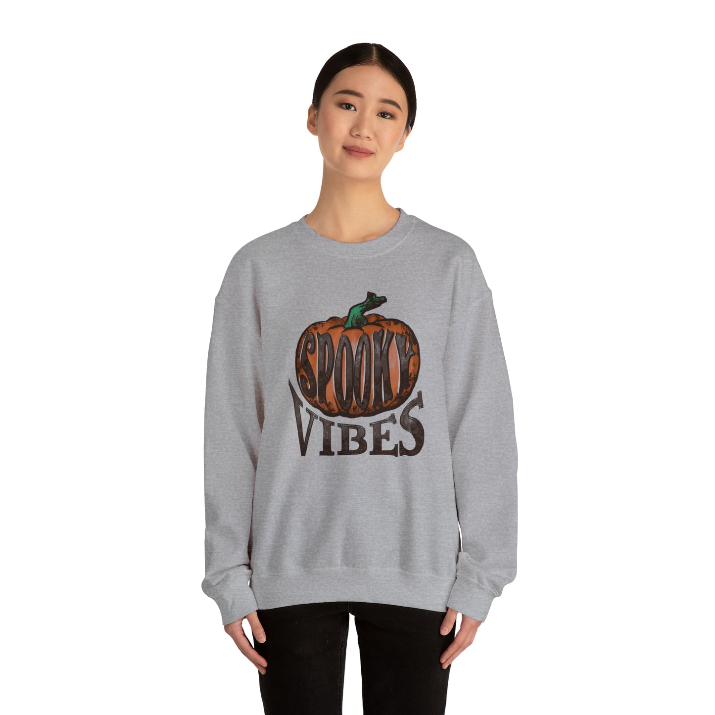 Spooky Vibes Fall Halloween Unisex Heavy Blend™ Crewneck Sweatshirt