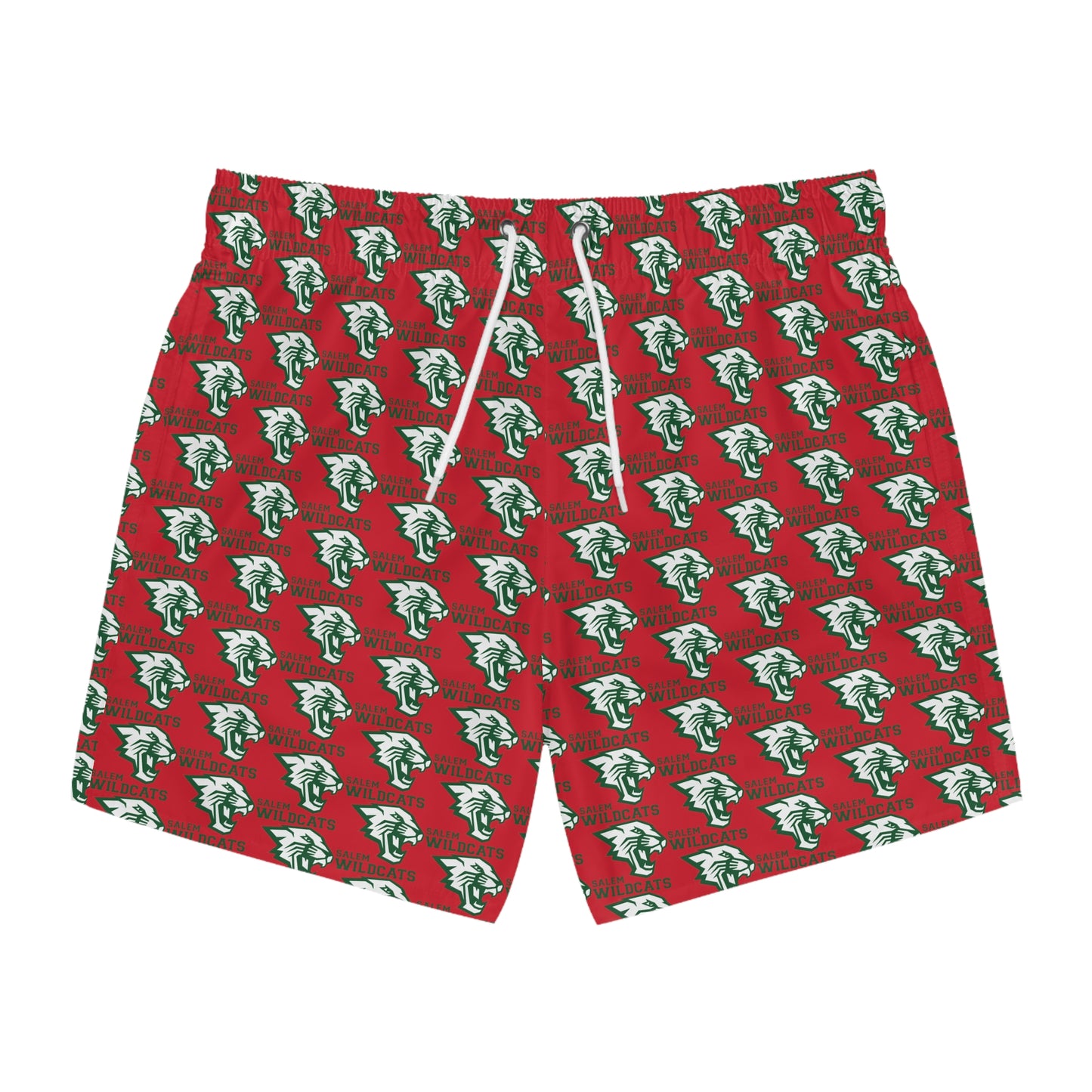 Salem Wildcats Swim Trunks - Red