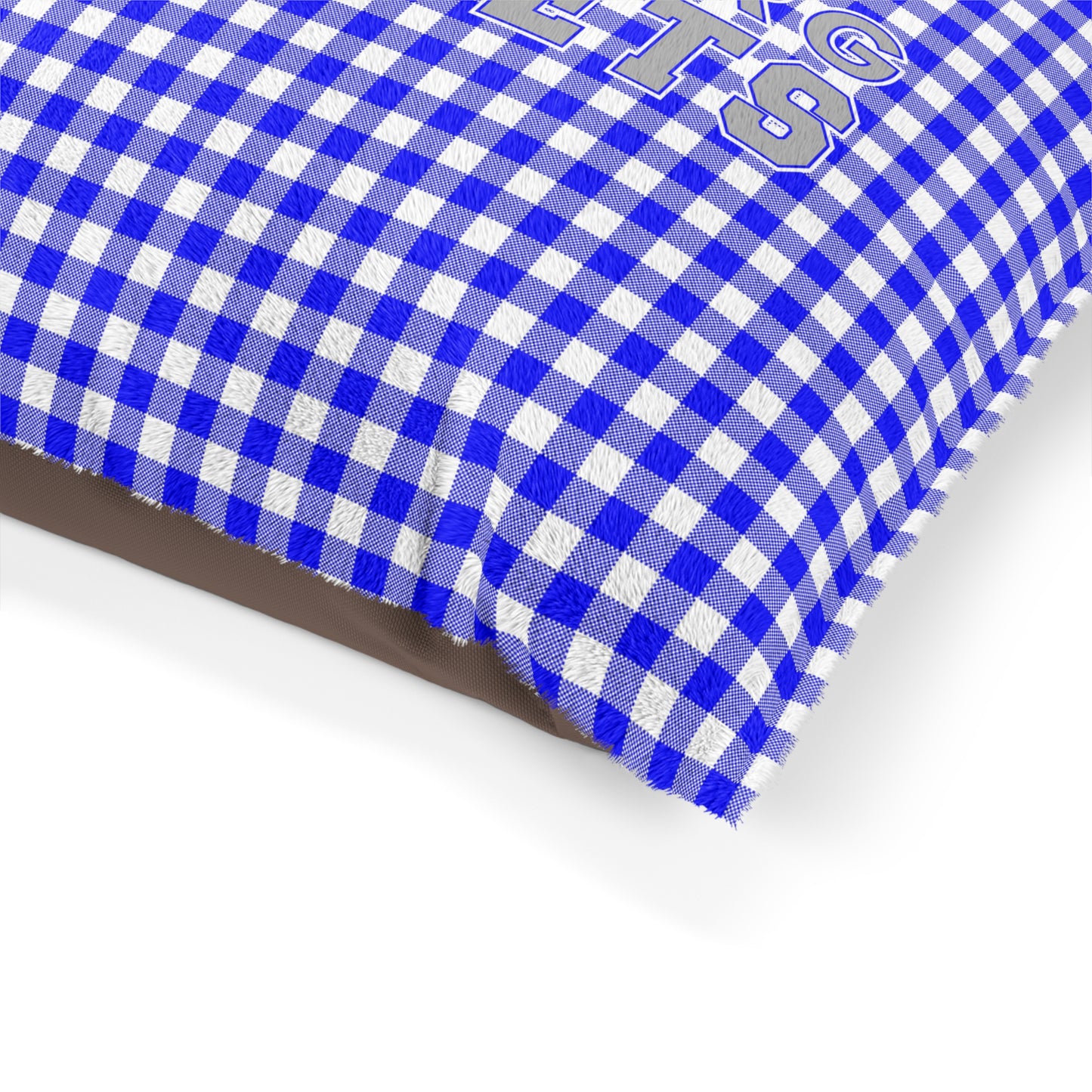 Blue Plaid Freeburg Midgets Pet Bed