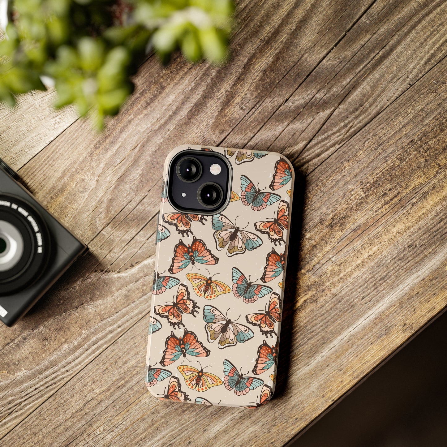 Butterfly Brown Tough Phone Cases