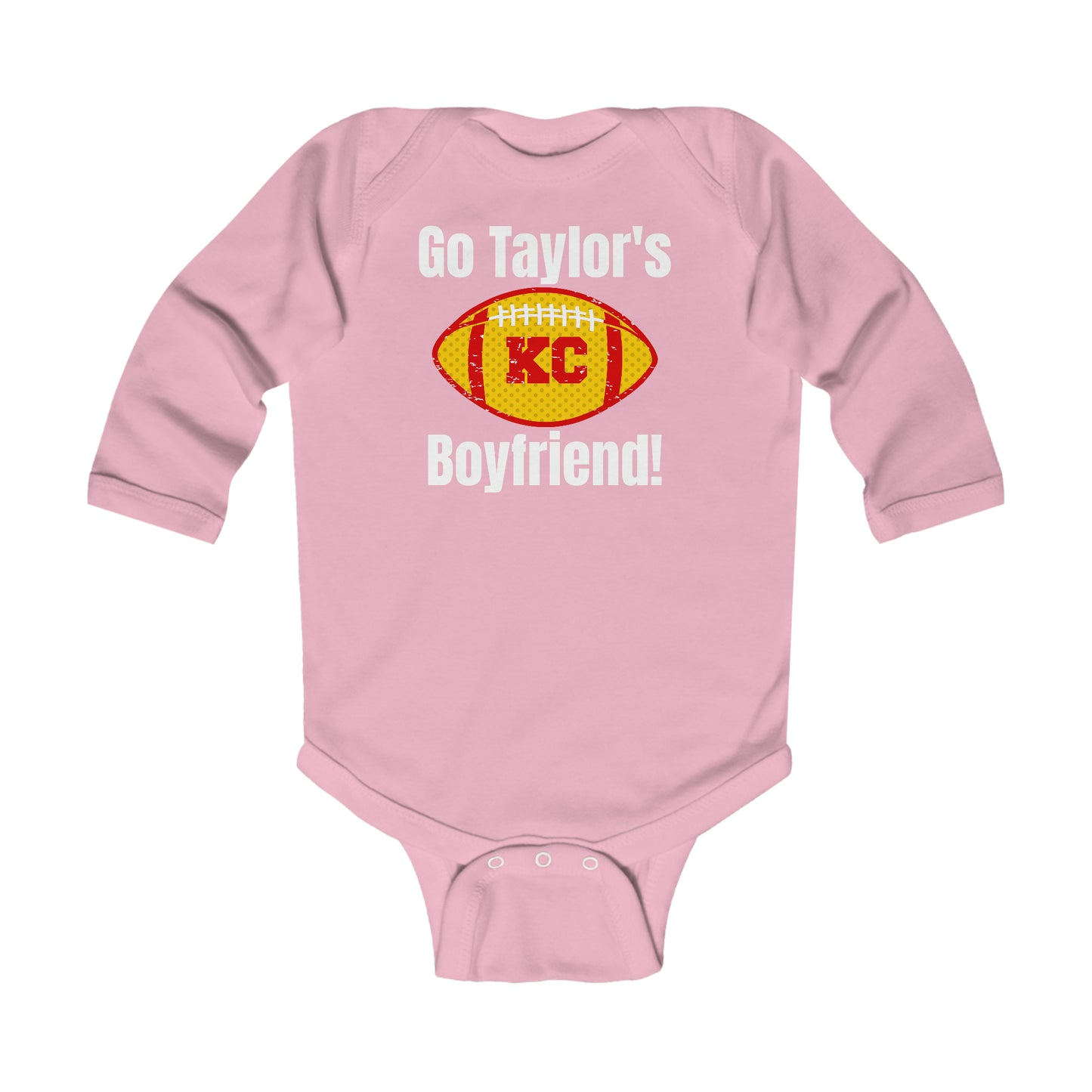 Go Taylor's Boyfriend Swift and Kelce Football Infant Long Sleeve Bodysuit