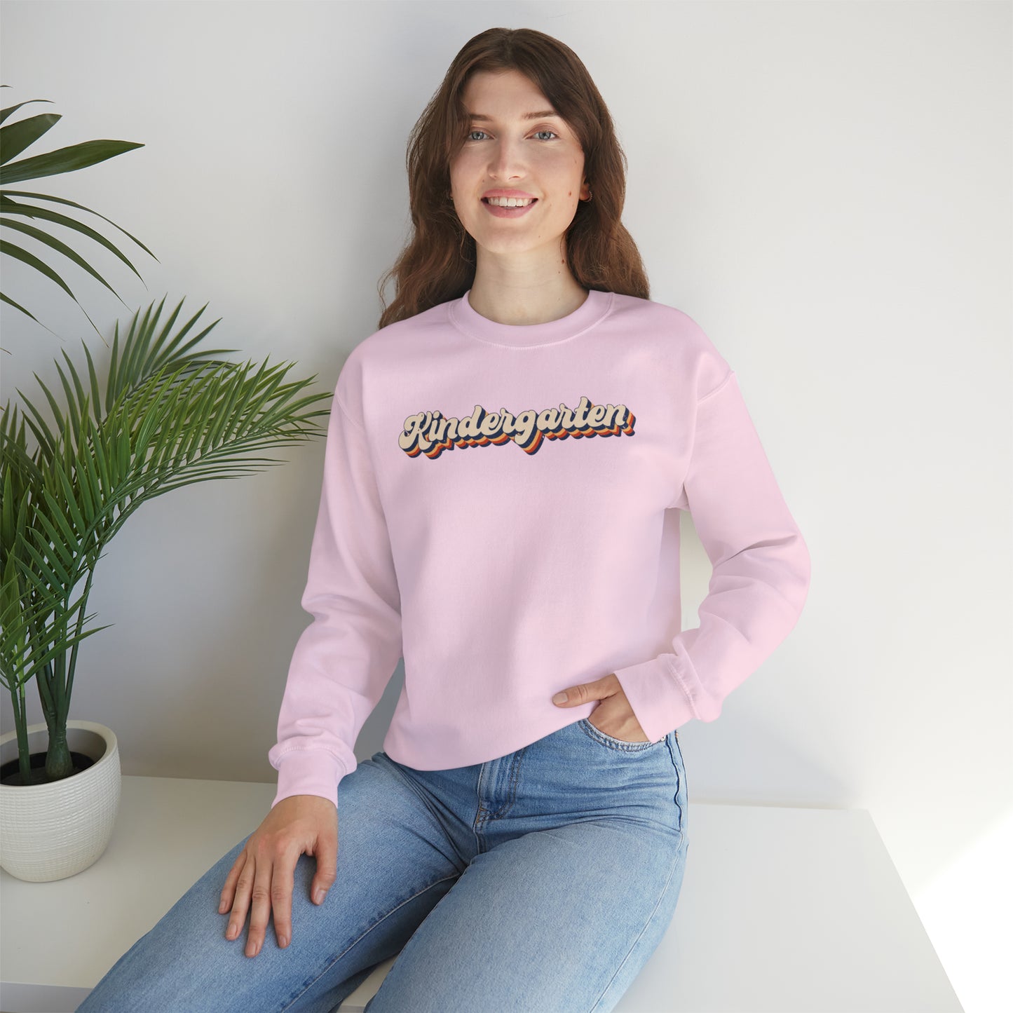 Retro Kindergarten Unisex Heavy Blend™ Crewneck Sweatshirt